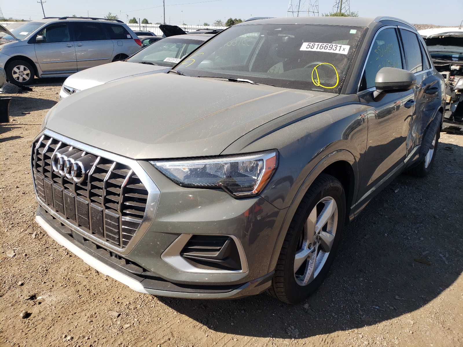 Photo 2 from auction – 2020 AUDI Q3 PREMIUM with VIN WA1AECF30L1052925