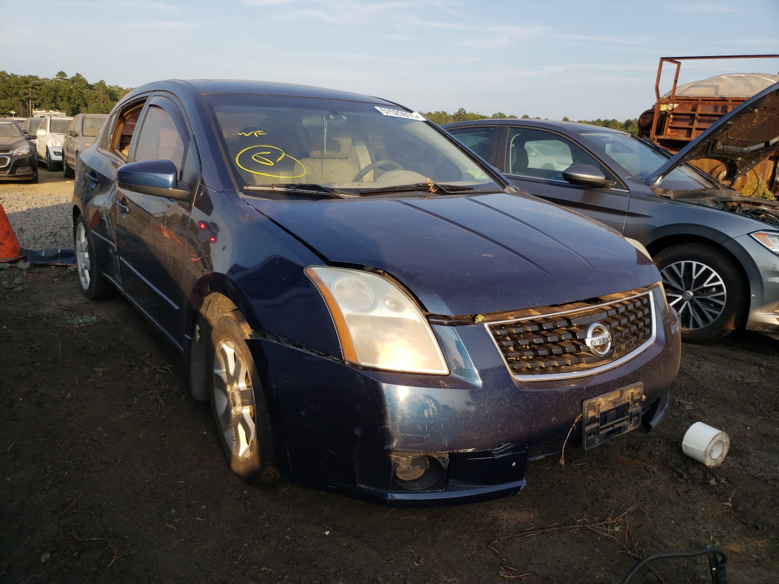 NISSAN SENTRA 2.0 2008 with VIN 3N1AB61E38L618474 - Photo from auction