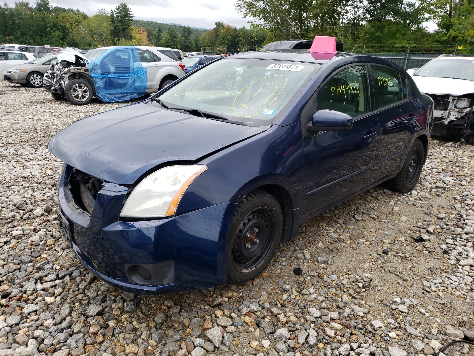 Photo 2 from auction – 2007 NISSAN SENTRA 2.0 with VIN 3N1AB61EX7L710146