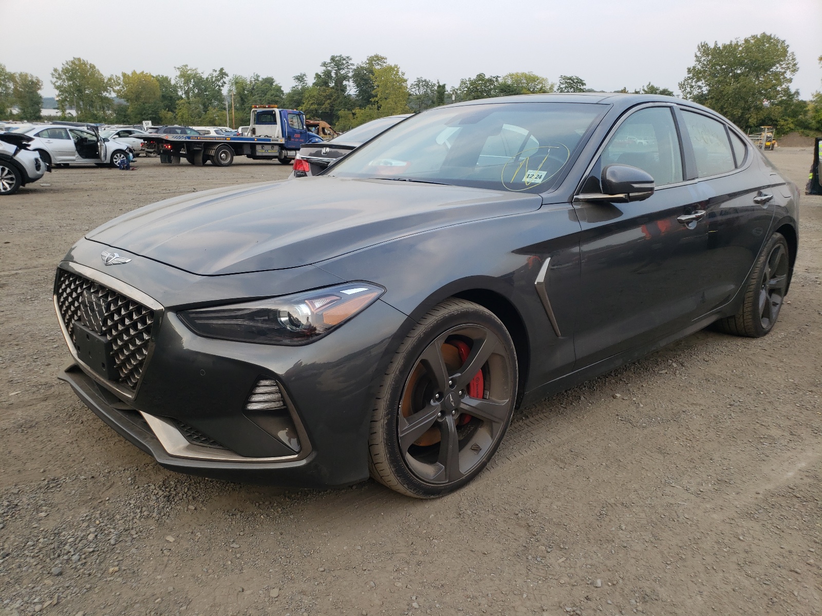 Photo 2 from auction – 2019 GENESIS G70 PRESTI with VIN KMTG34LE9KU037386