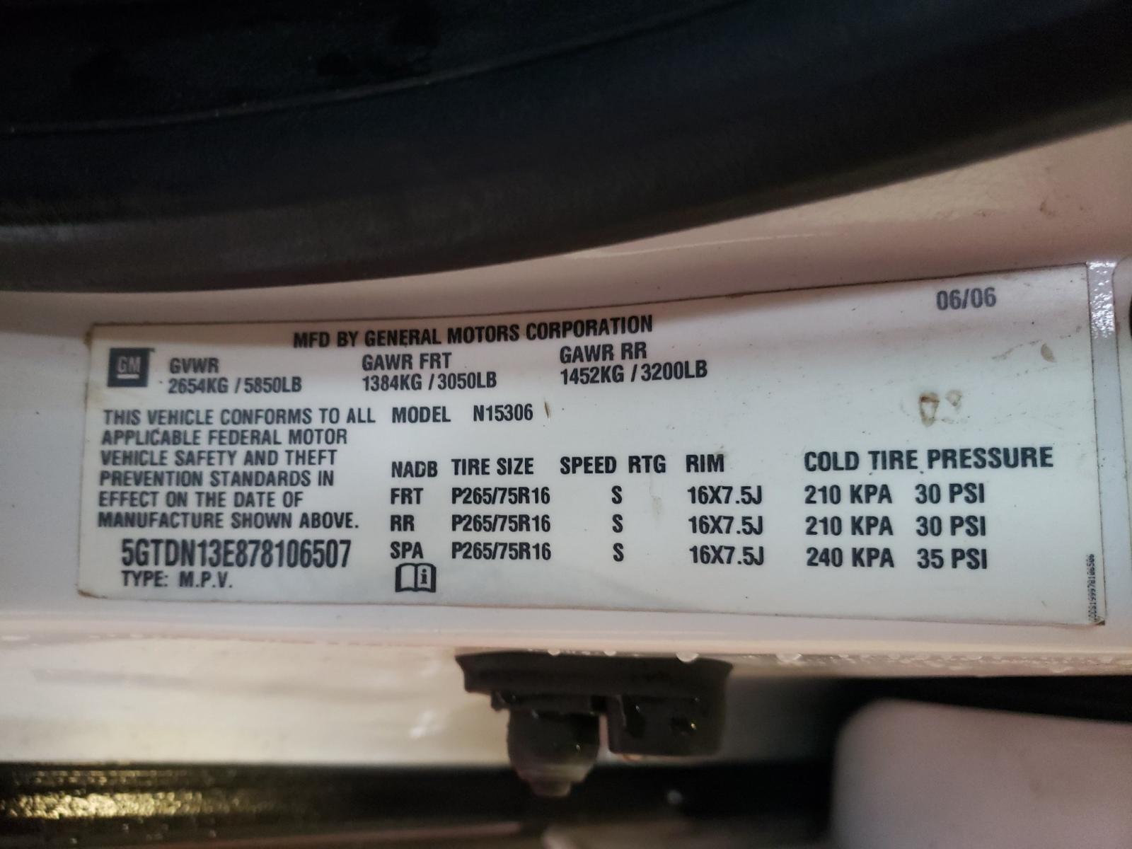 Photo 10 from auction – 2007 HUMMER H3 with VIN 5GTDN13E878106507