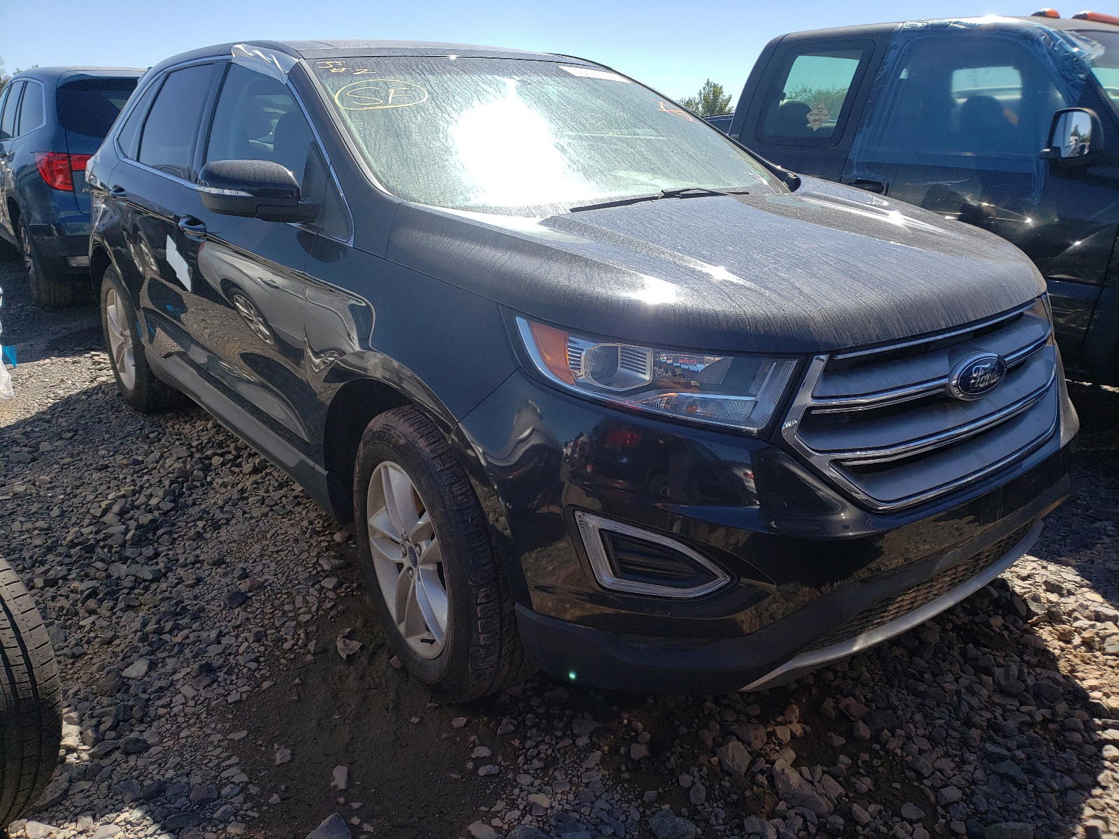 FORD EDGE SEL 2015 with VIN 2FMTK4J84FBB88589 - Photo from auction