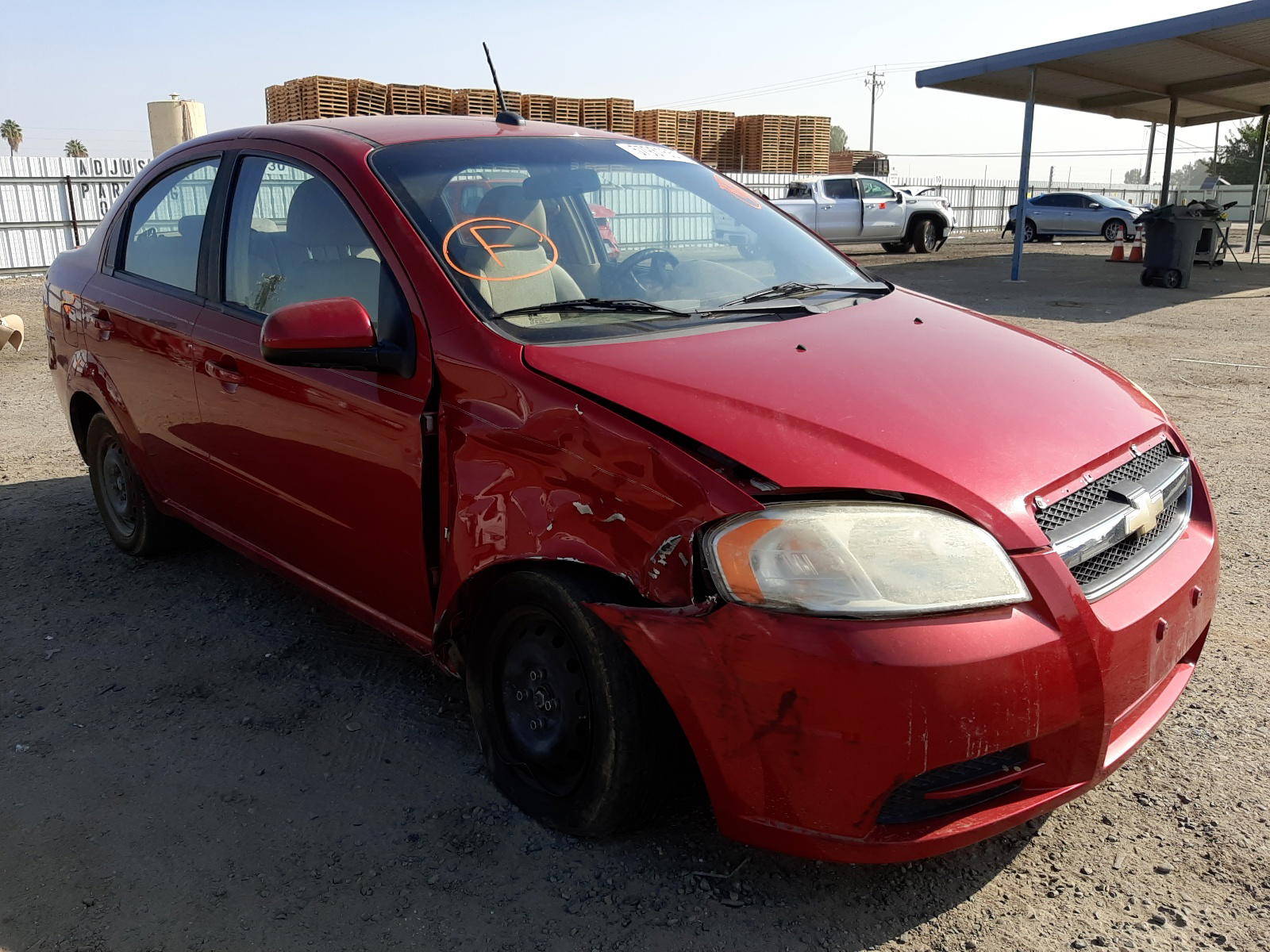 CHEVROLET AVEO LS 2009 with VIN KL1TD56E39B629388 - Photo from auction