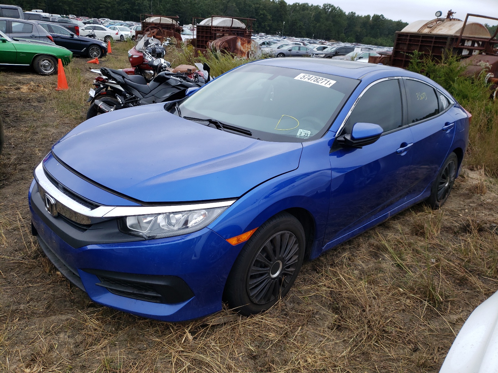 Photo 2 from auction – 2018 HONDA CIVIC EX with VIN 2HGFC2F79JH507155