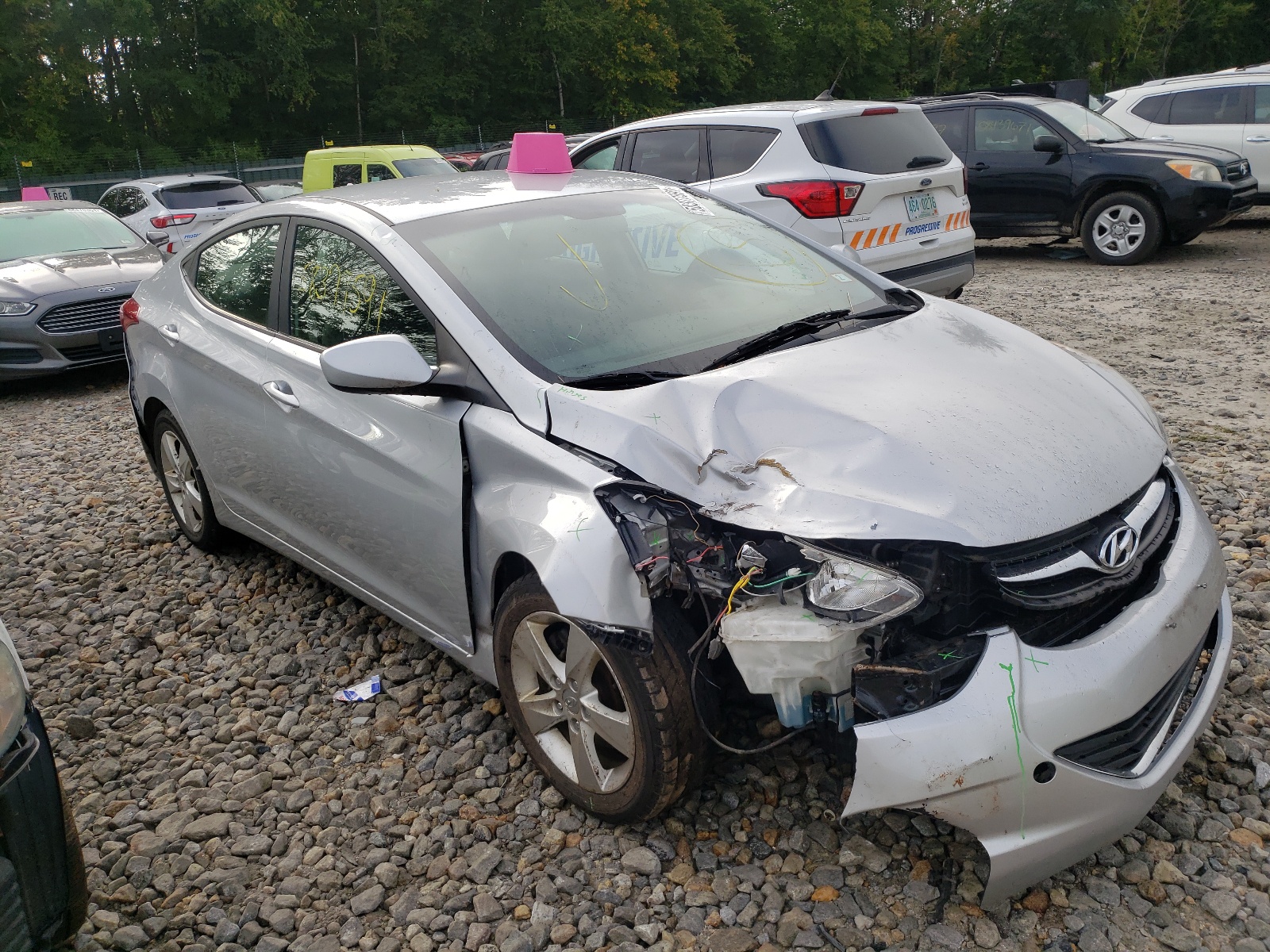 HYUNDAI ELANTRA GL 2012 with VIN 5NPDH4AE7CH108540 - Photo from auction