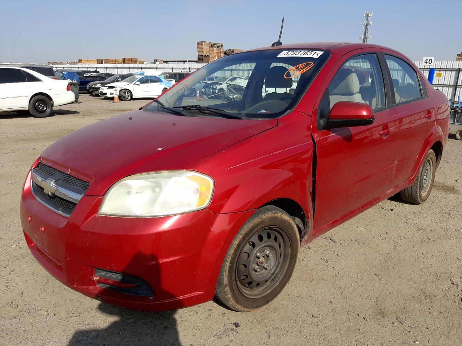 Photo 2 from auction – 2009 CHEVROLET AVEO LS with VIN KL1TD56E39B629388
