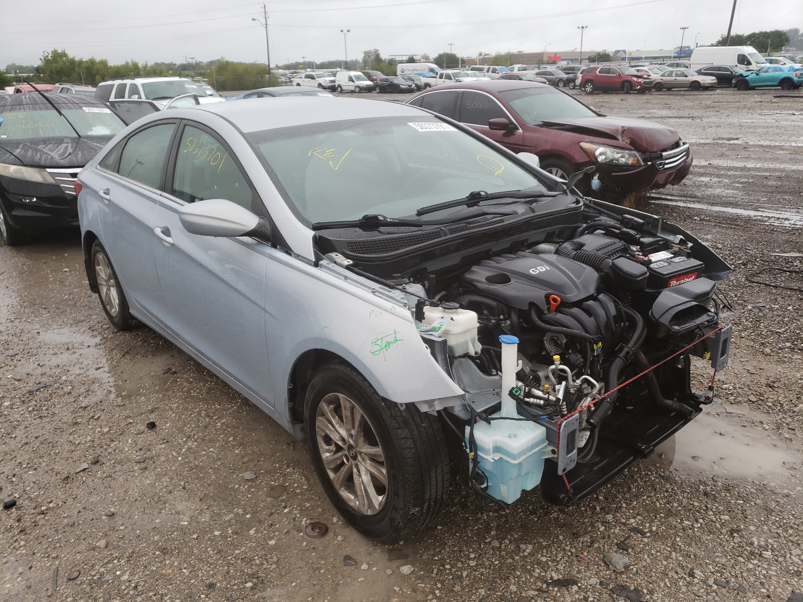 HYUNDAI SONATA GLS 2013 with VIN 5NPEB4AC7DH676566 - Photo from auction