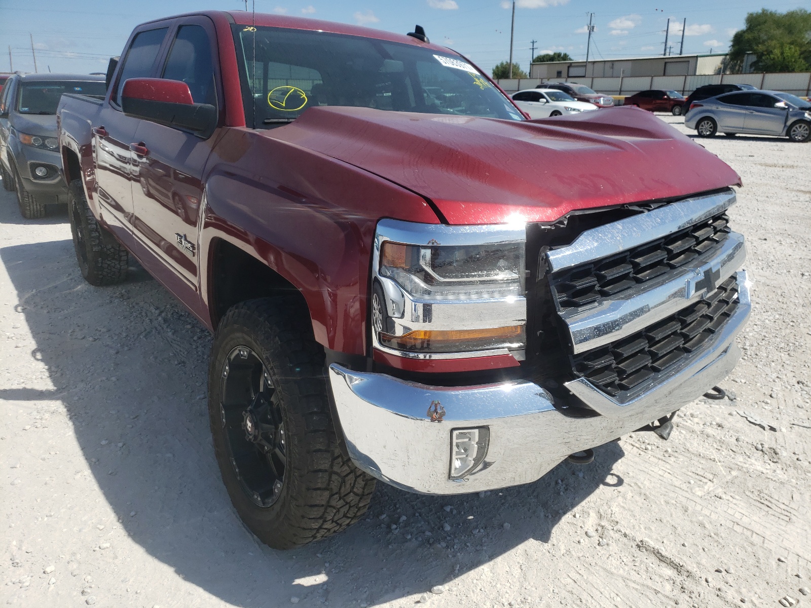 CHEVROLET SILVERADO 2018 with VIN 3GCUKREC8JG219708 - Photo from auction