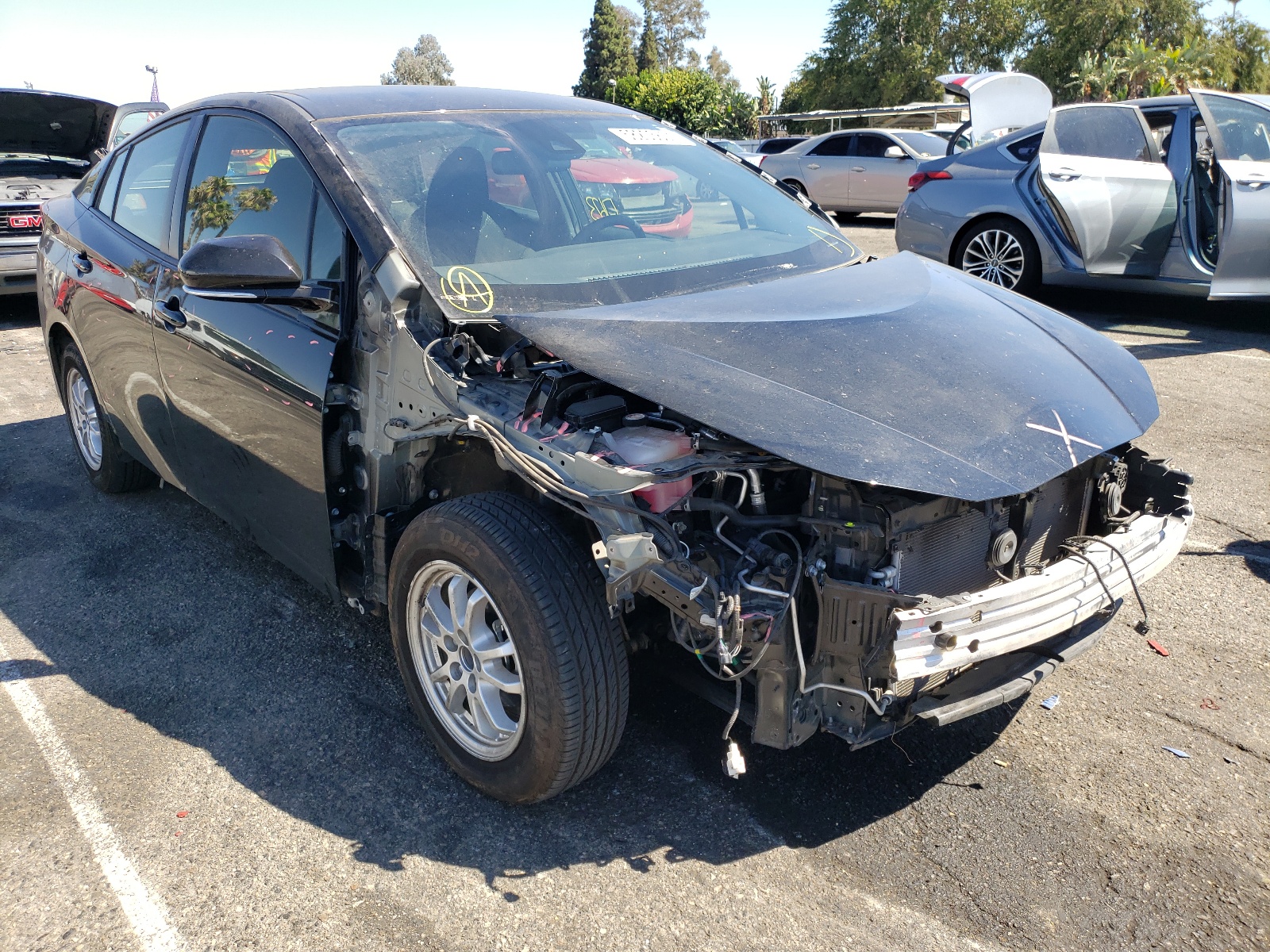 TOYOTA PRIUS 2019 with VIN JTDKARFU3K3074972 - Photo from auction