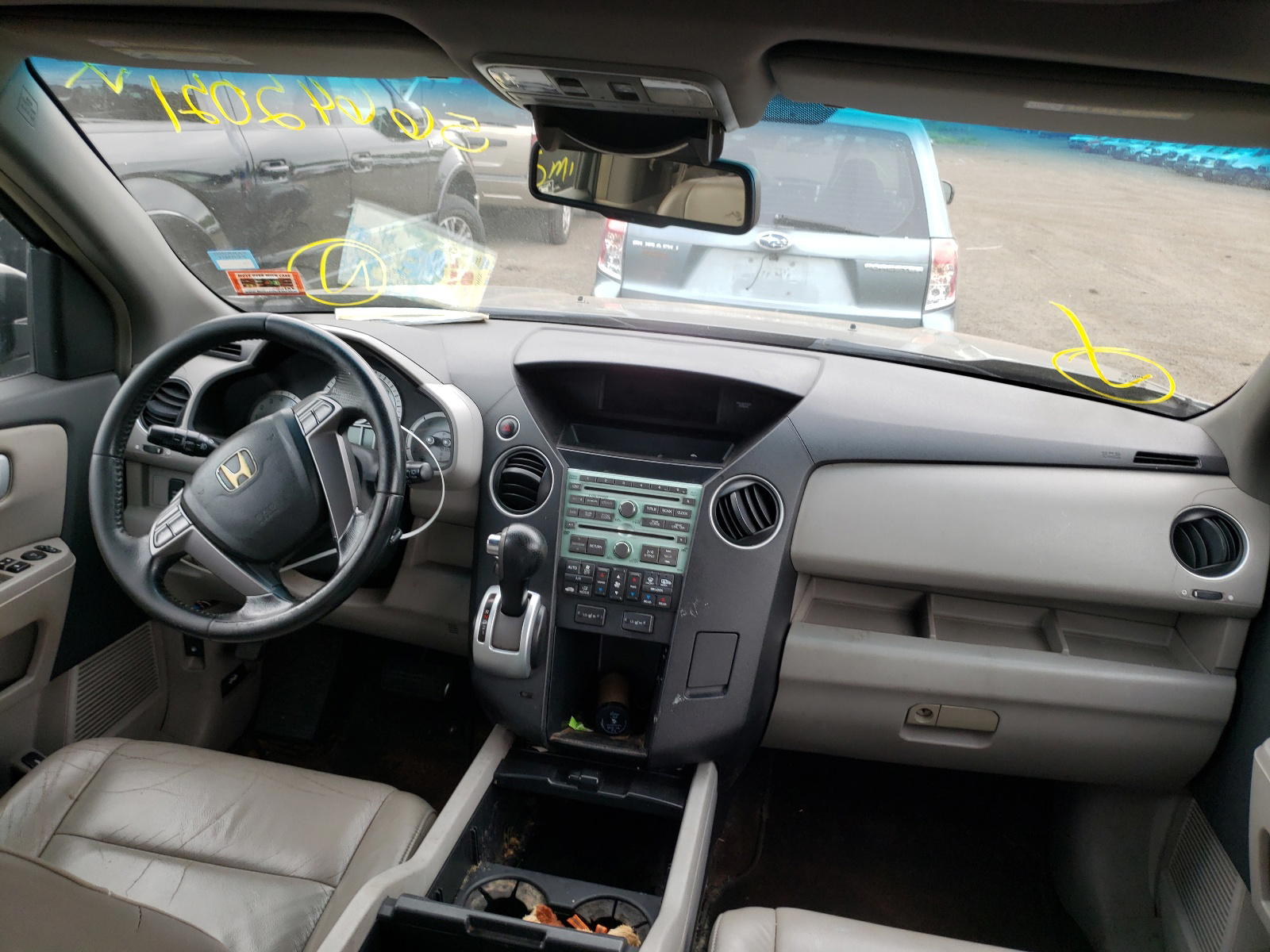 Photo 9 from auction – 2009 HONDA PILOT EXL with VIN 5FNYF48699B023874