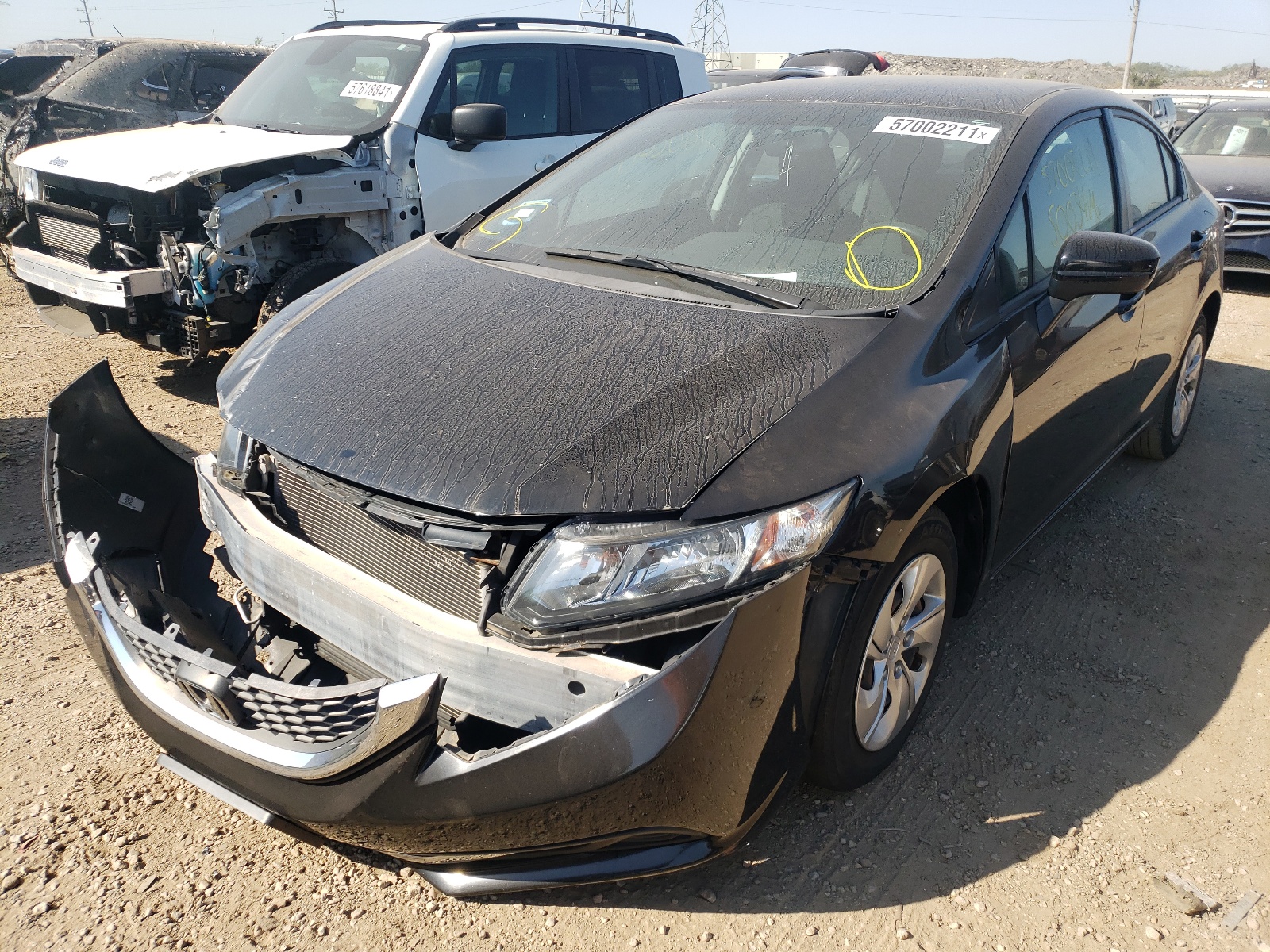 Photo 2 from auction – 2015 HONDA CIVIC LX with VIN 2HGFB2F52FH538577