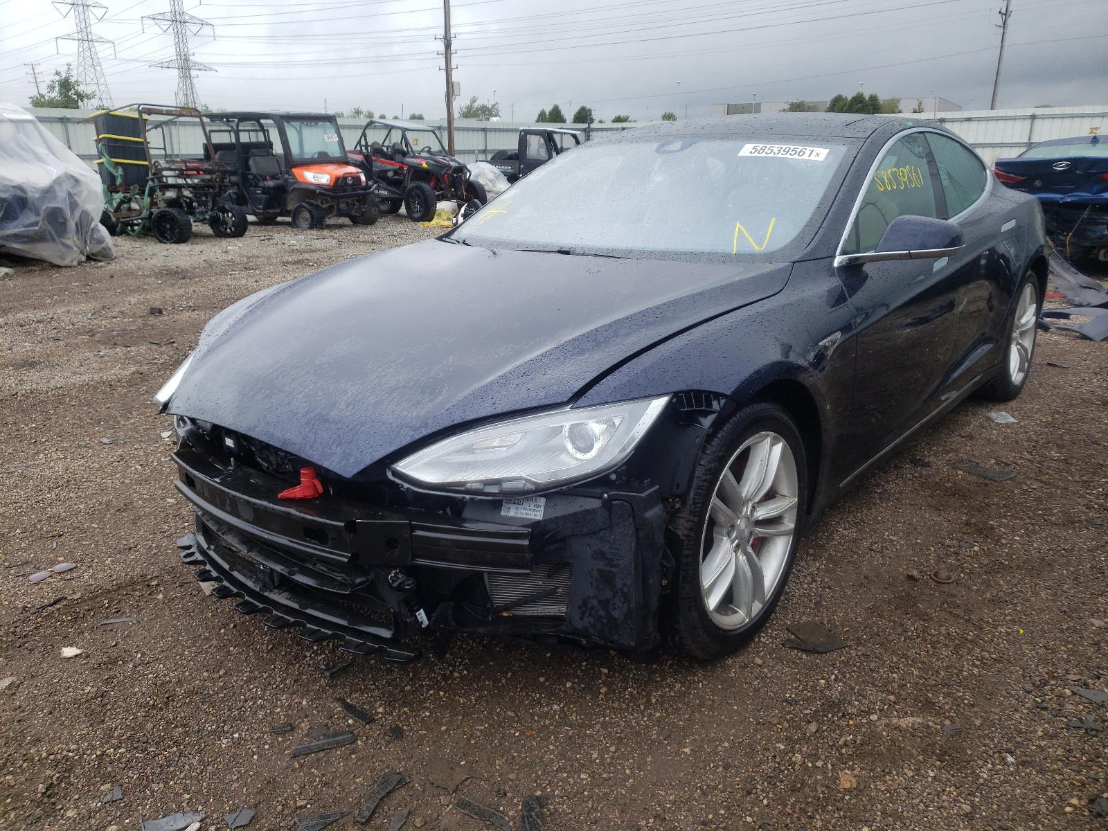 Photo 2 from auction – 2015 TESLA MODEL S 85 with VIN 5YJSA1H27FFP75214