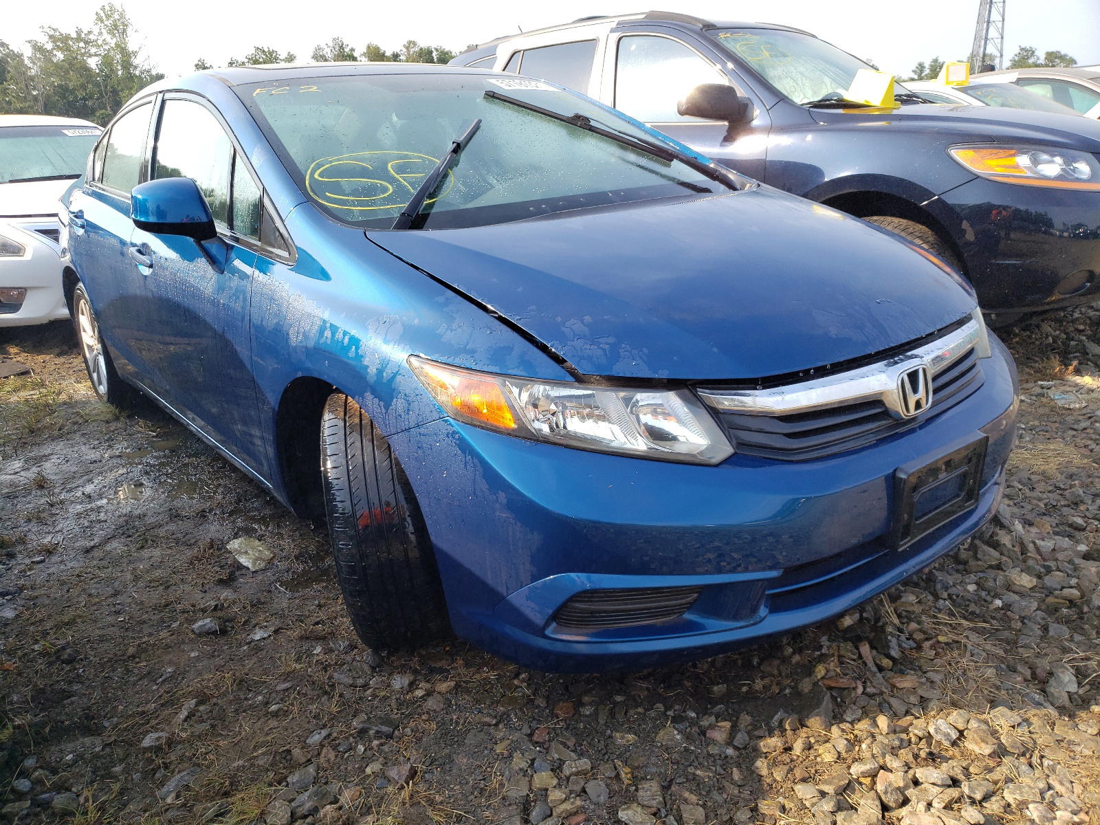 HONDA CIVIC EX 2012 with VIN 19XFB2F83CE340817 - Photo from auction