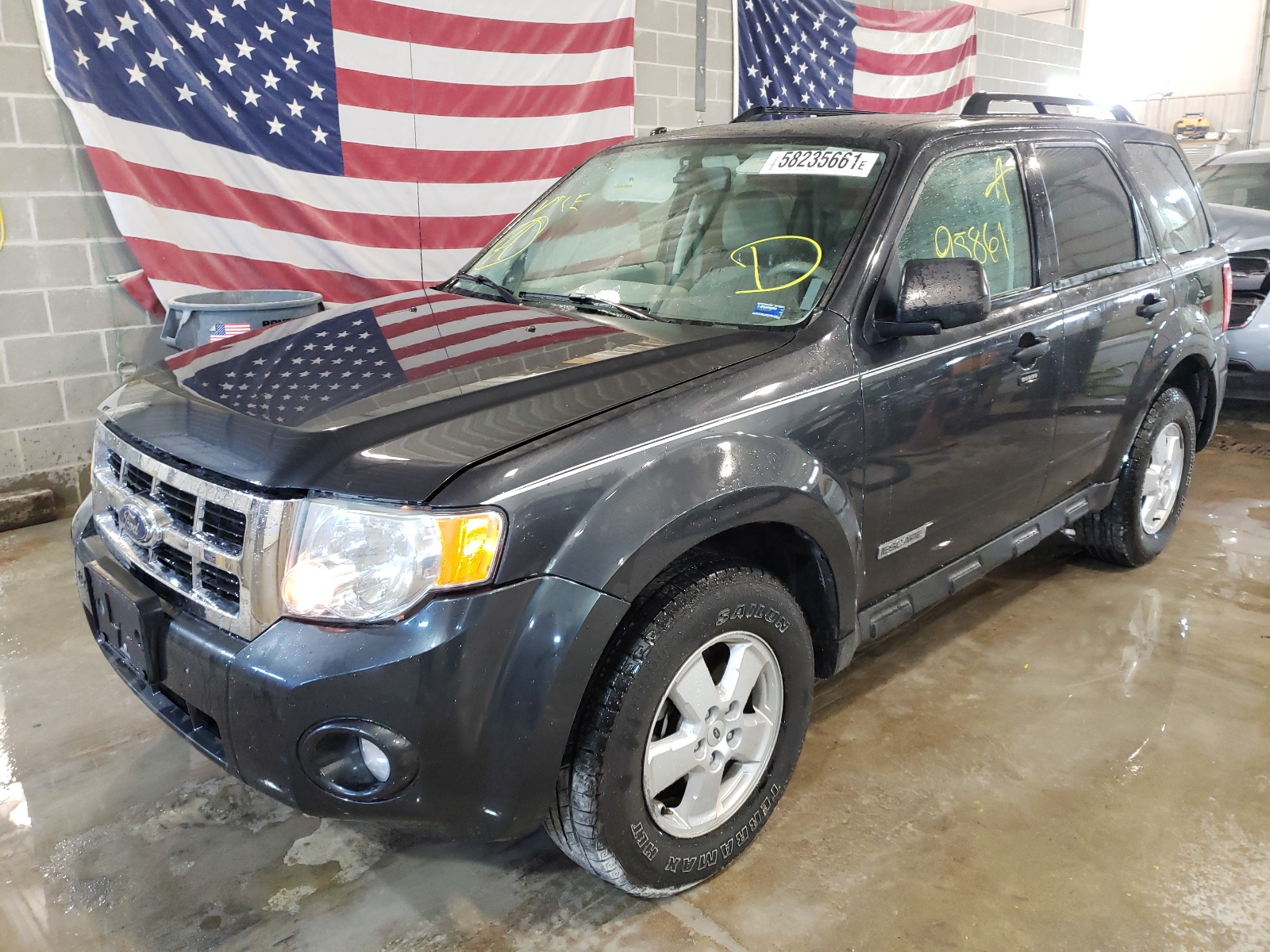 Photo 2 from auction – 2008 FORD ESCAPE XLT with VIN 1FMCU03Z68KA63448