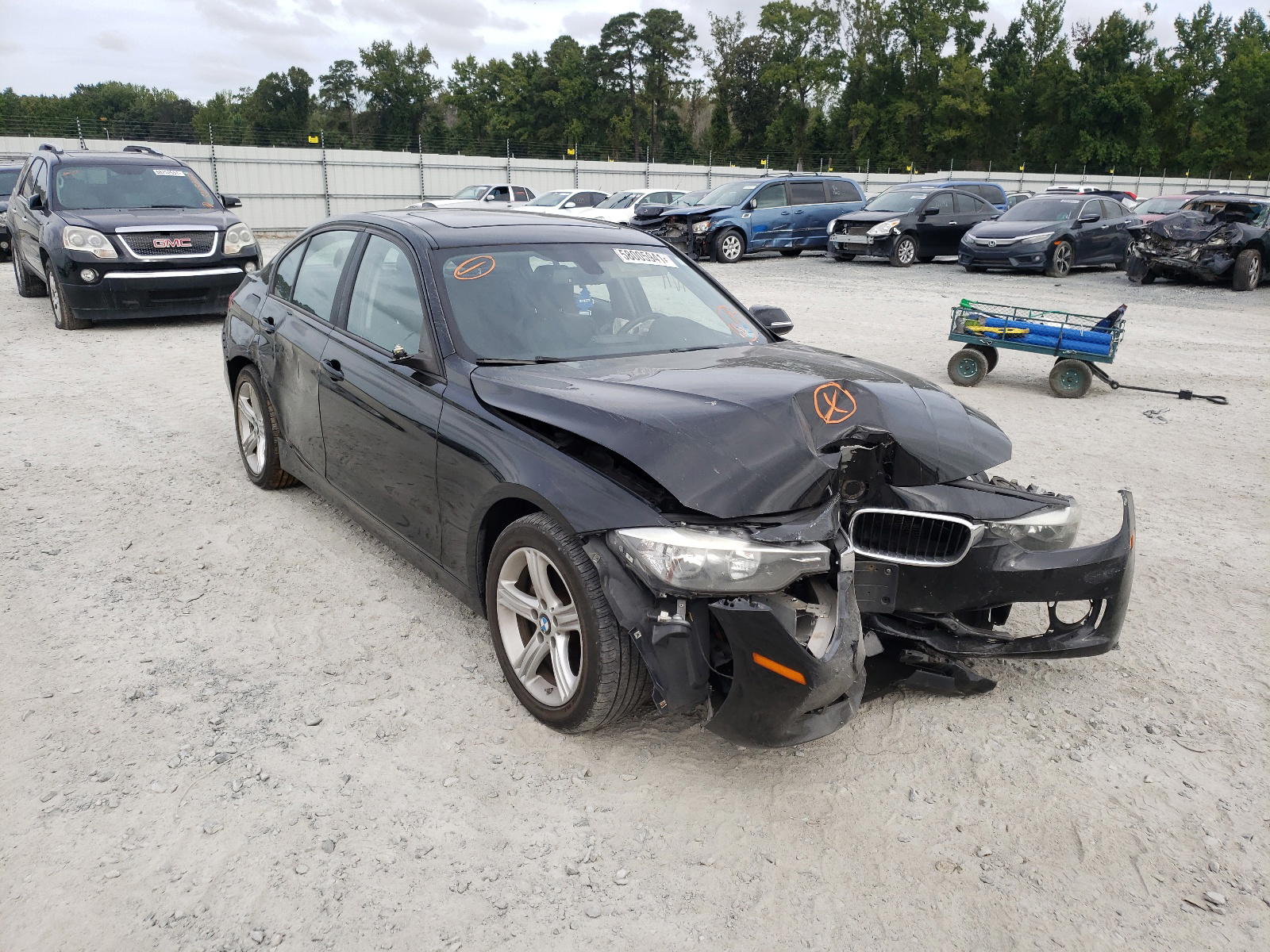 BMW 328 I 2013 with VIN WBA3A5G56DNP23818 - Photo from auction