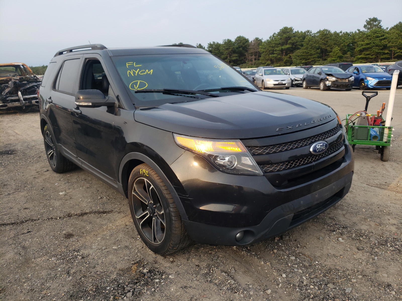 FORD EXPLORER S 2015 with VIN 1FM5K8GT6FGB45201 - Photo from auction