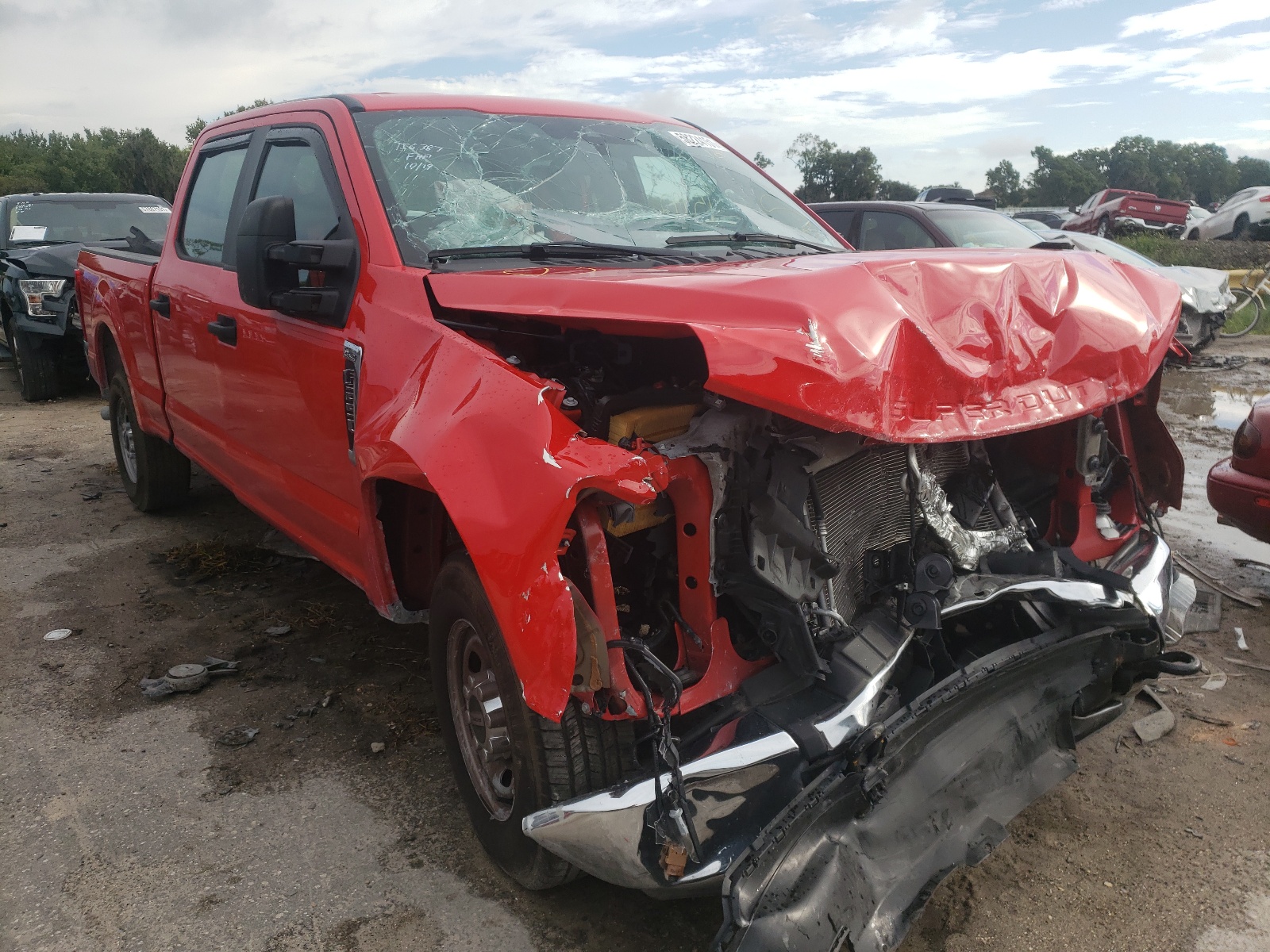 FORD F250 SUPER 2021 with VIN 1FT7W2A61MEC35947 - Photo from auction