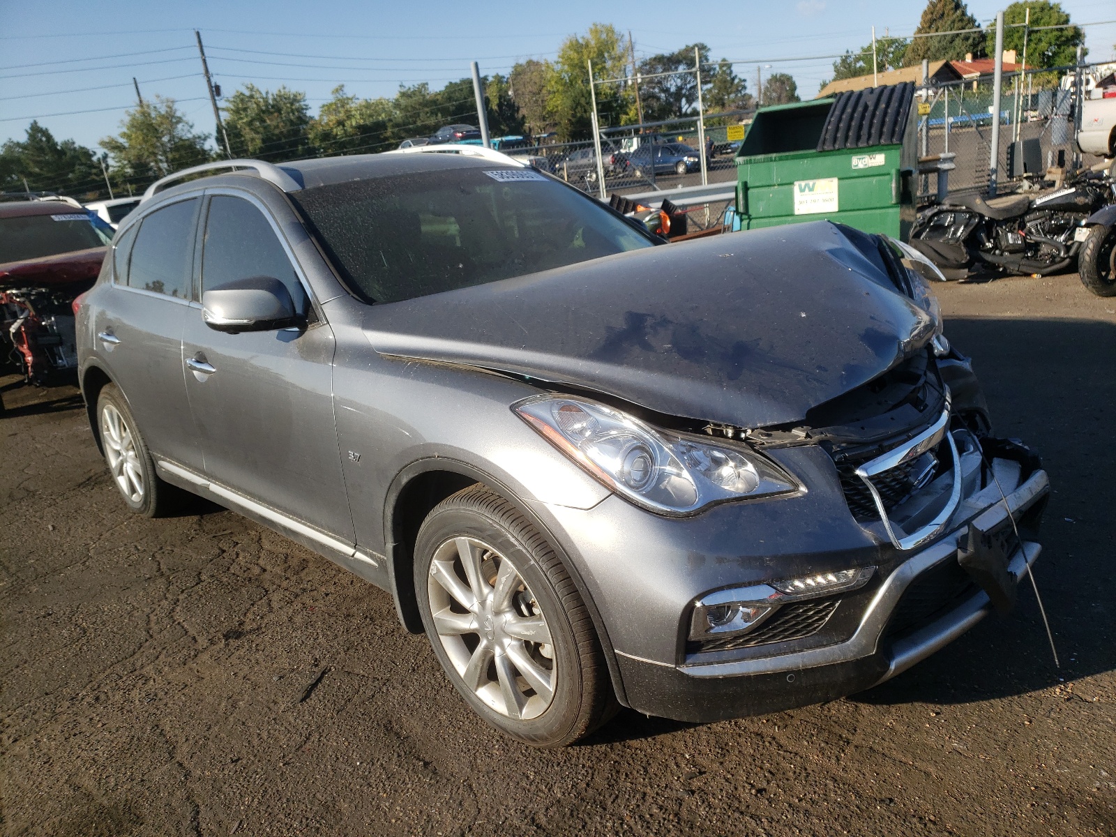 INFINITI QX50 2017 with VIN JN1BJ0RR3HM407132 - Photo from auction
