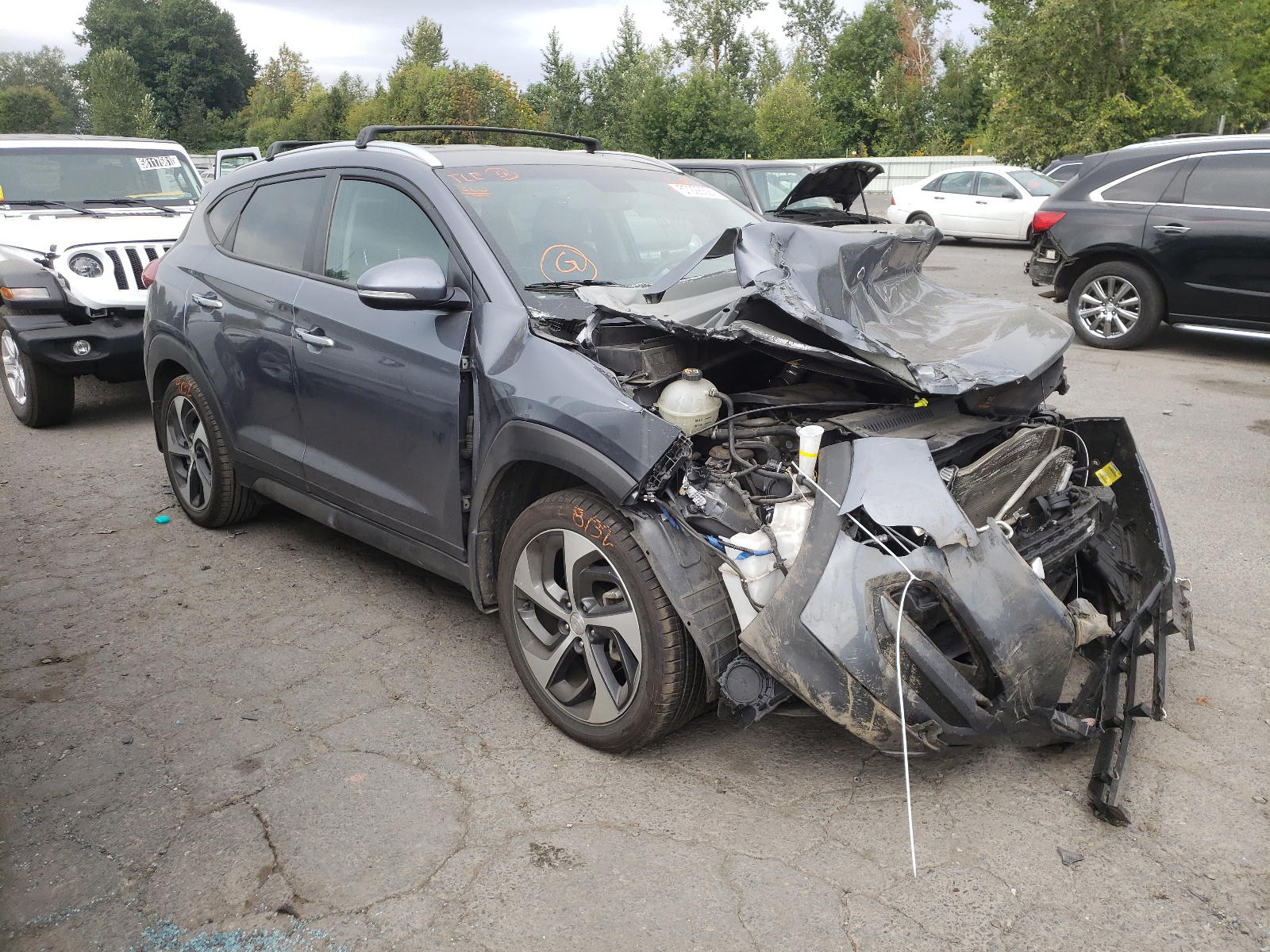 HYUNDAI TUCSON LIM 2016 with VIN KM8J3CA21GU203524 - Photo from auction