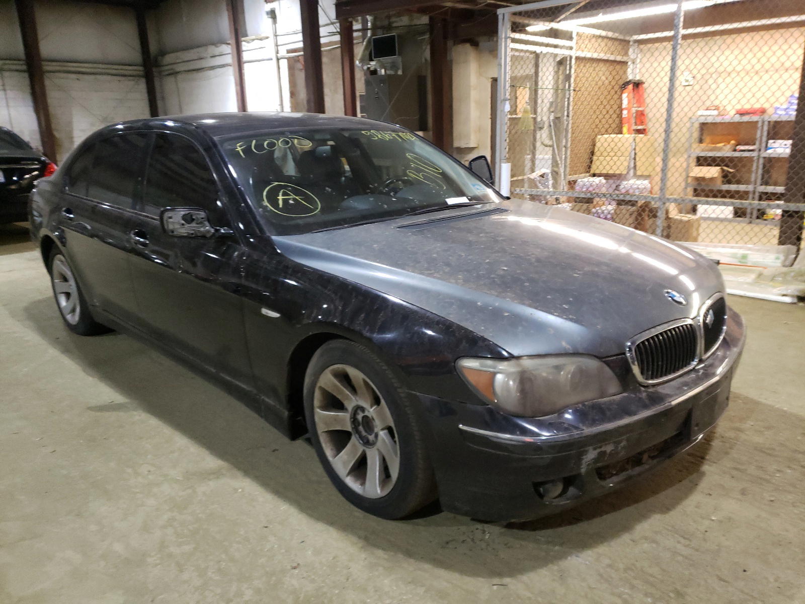 BMW 750 2007 with VIN WBAHN83547DT69616 - Photo from auction