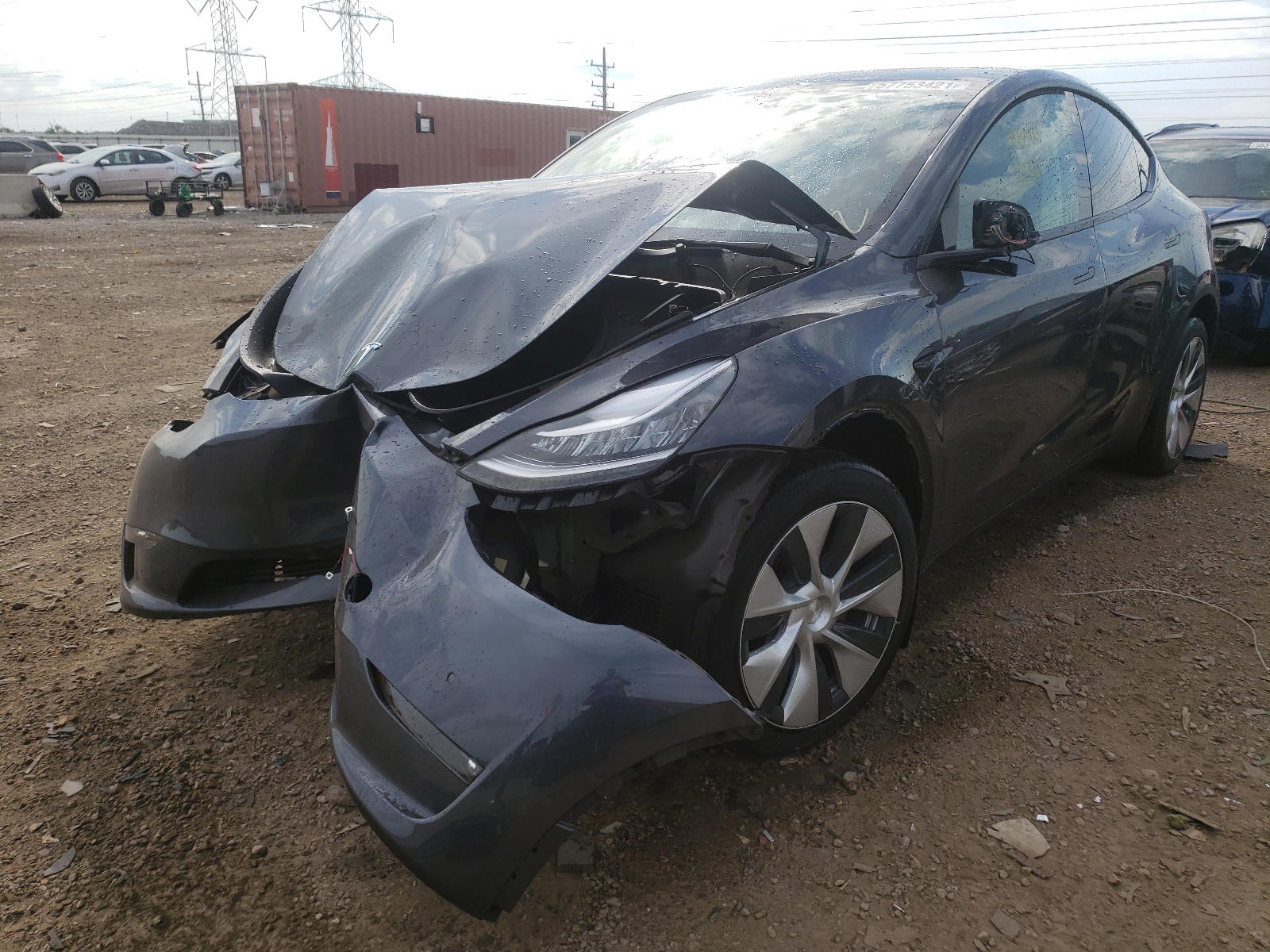 Photo 2 from auction – 2021 TESLA MODEL Y with VIN 5YJYGDEEXMF244496