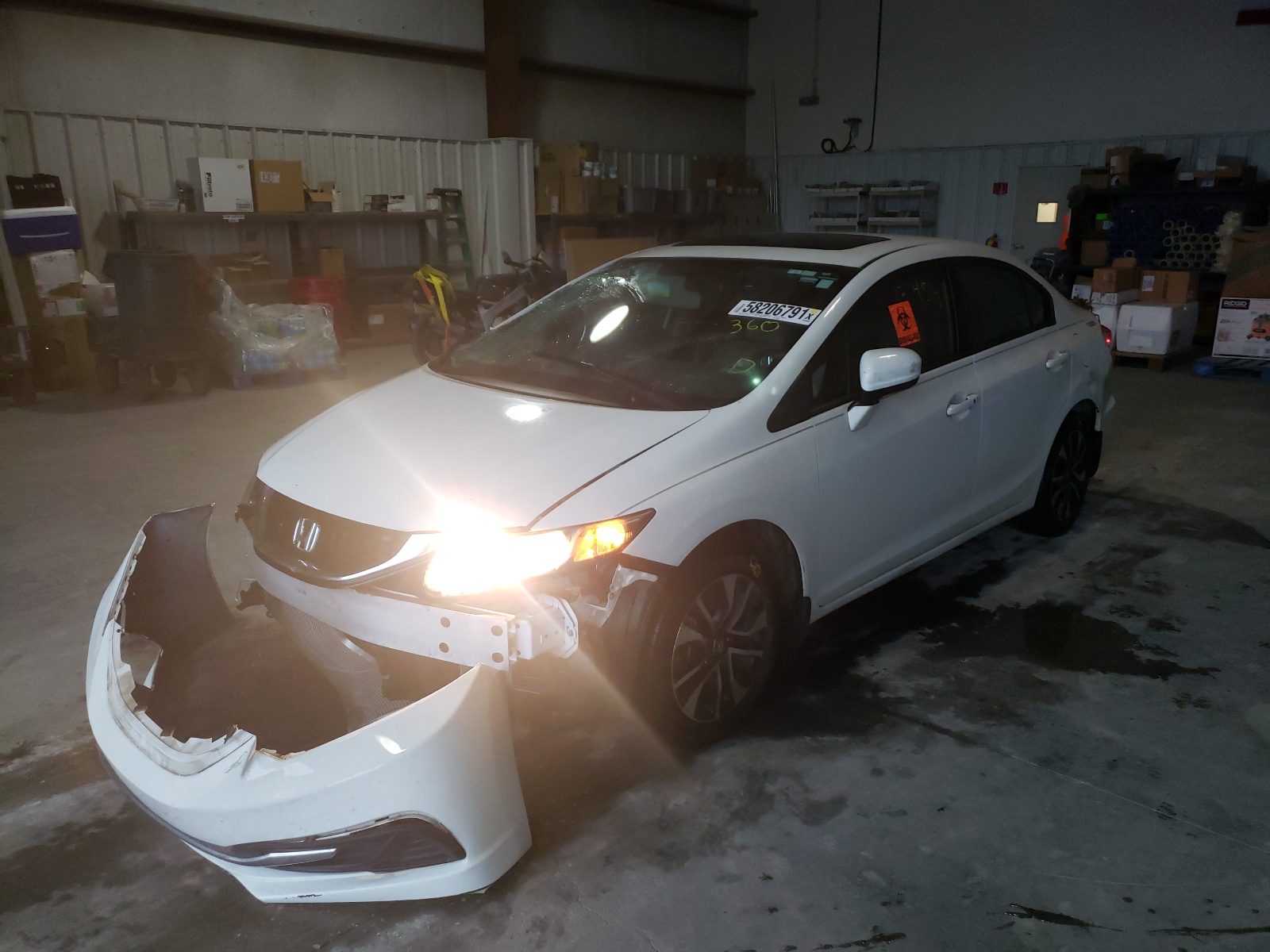 Photo 2 from auction – 2015 HONDA CIVIC EX with VIN 2HGFB2F82FH504228