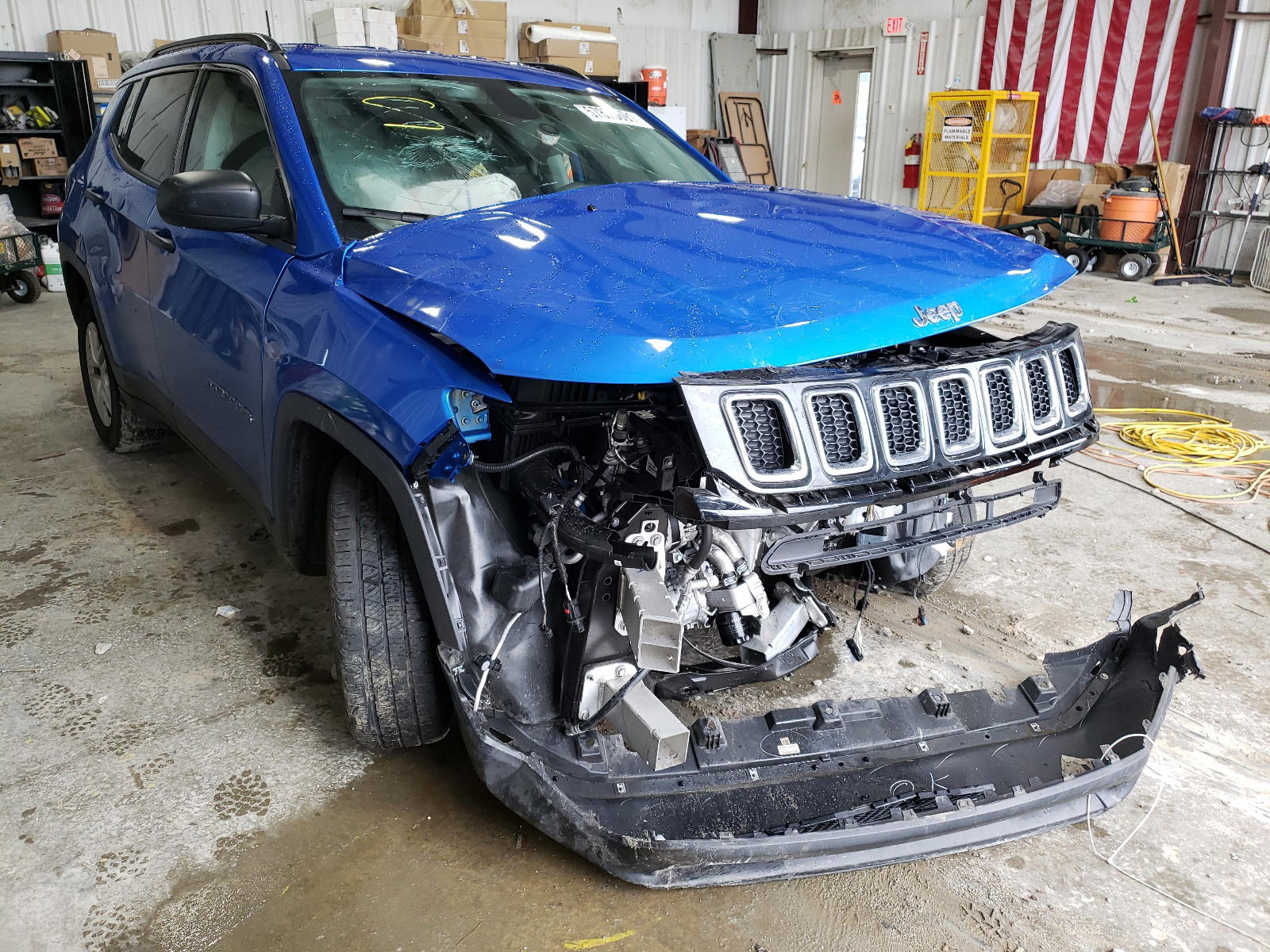 JEEP COMPASS SP 2021 with VIN 3C4NJCAB5MT508512 - Photo from auction