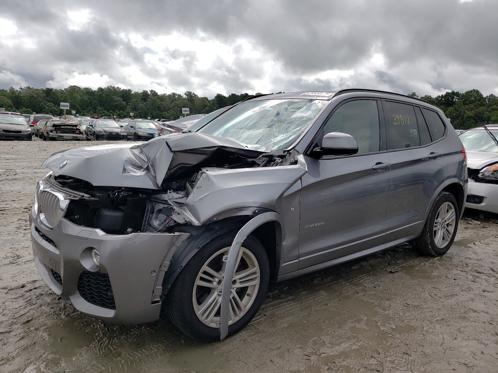 Photo 2 from auction – 2015 BMW X3 XDRIVE2 with VIN 5UXWY3C57F0F83687