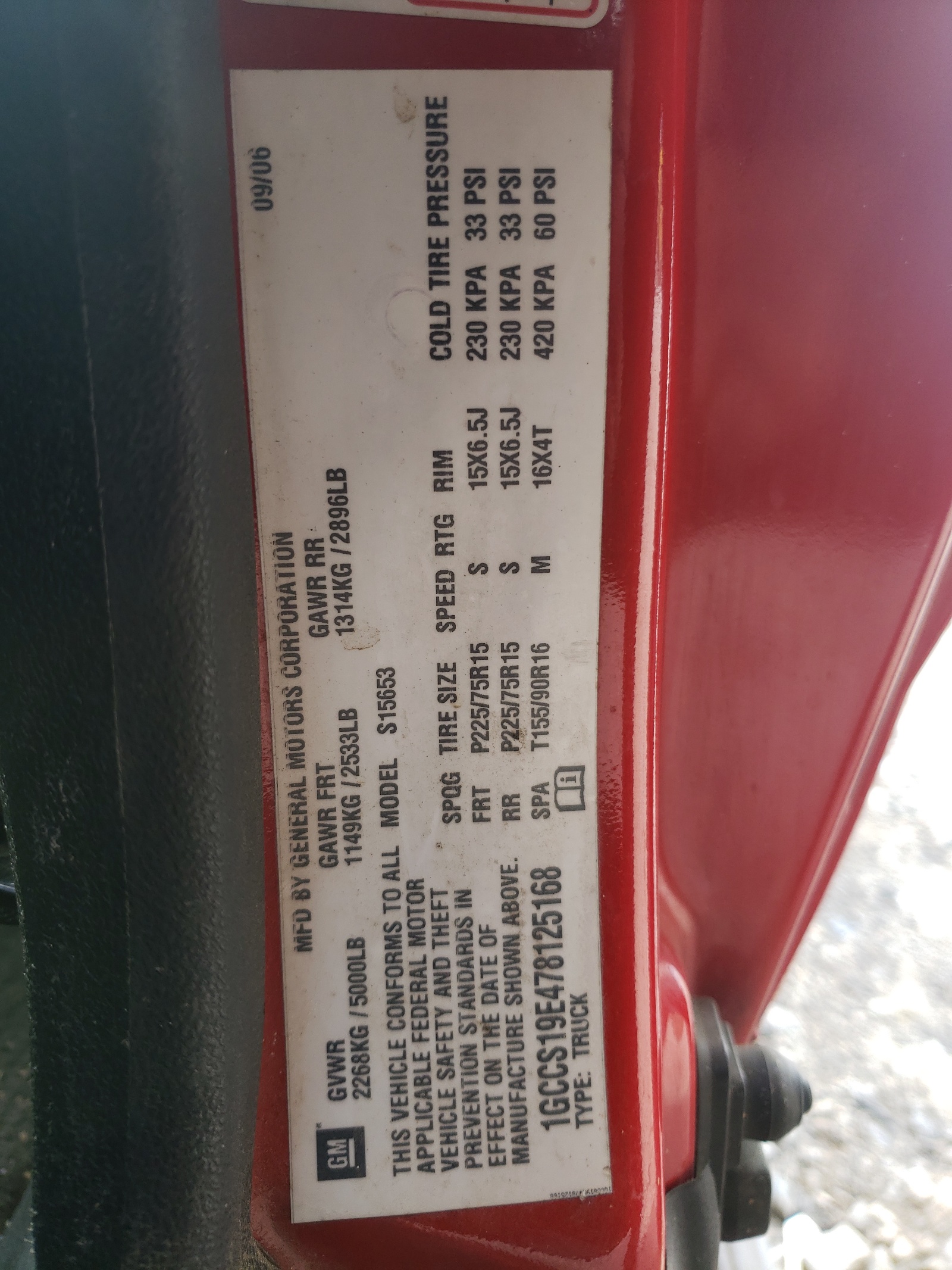 Photo 10 from auction – 2007 CHEVROLET COLORADO with VIN 1GCCS19E478125168