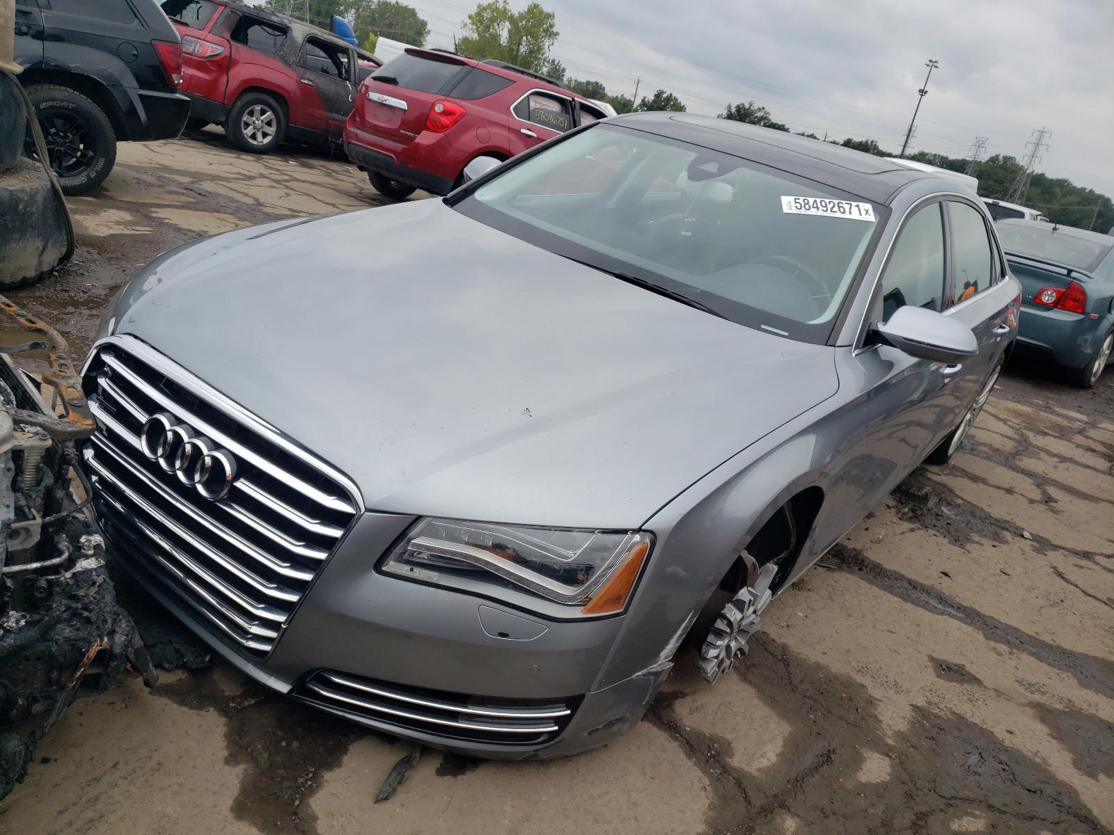 Photo 2 from auction – 2014 AUDI A8 L QUATT with VIN WAUR2AFDXEN004615