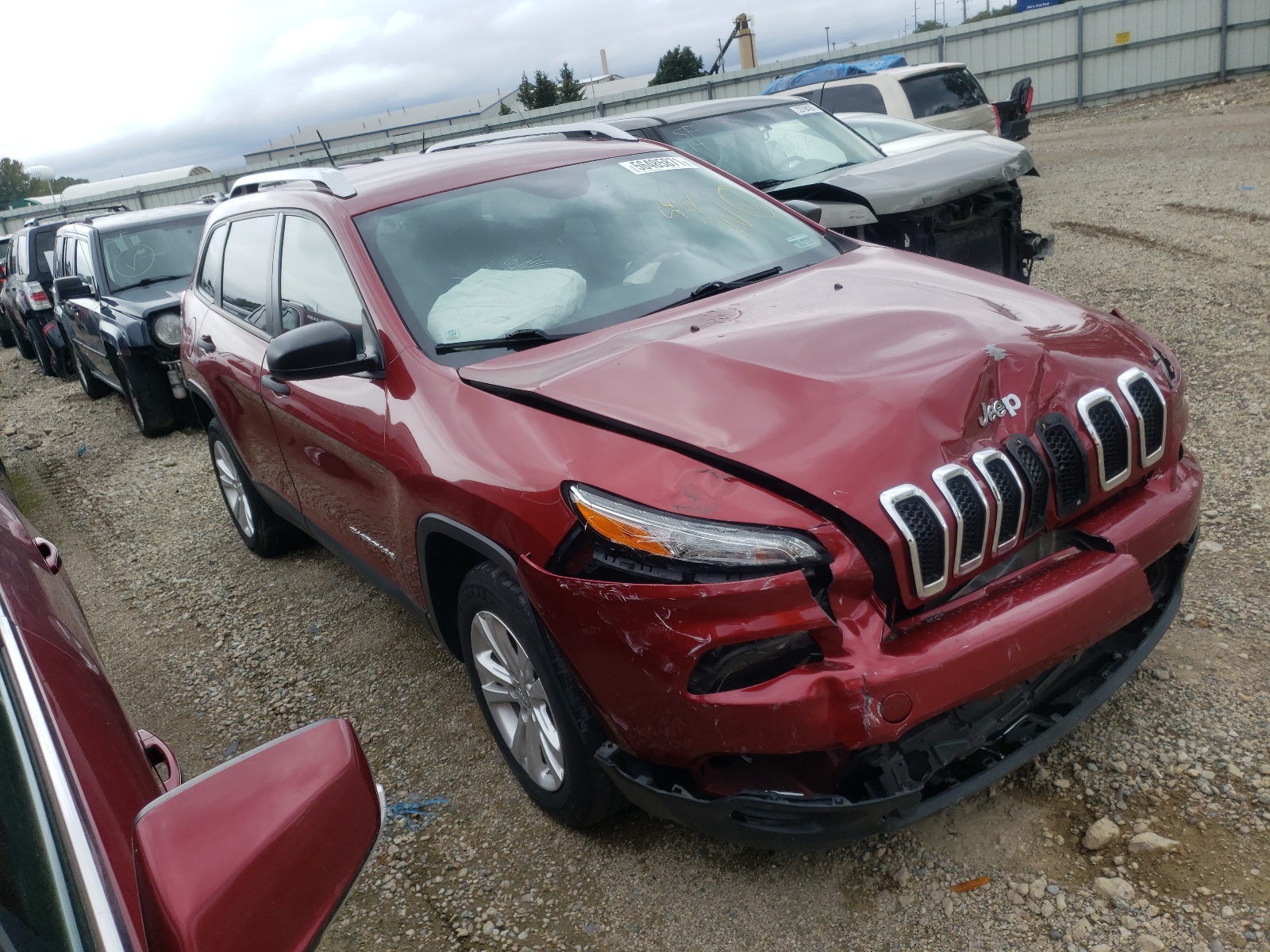 JEEP CHEROKEE S 2015 with VIN 1C4PJLAB9FW612023 - Photo from auction