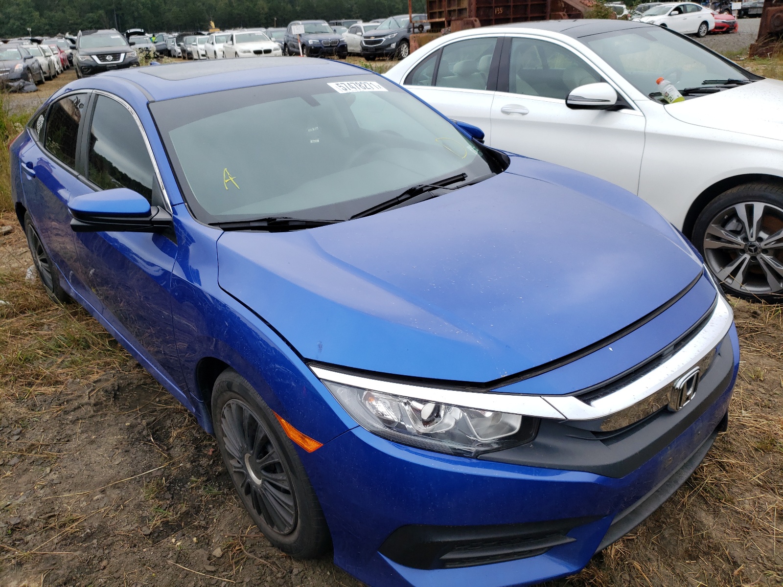 HONDA CIVIC EX 2018 with VIN 2HGFC2F79JH507155 - Photo from auction