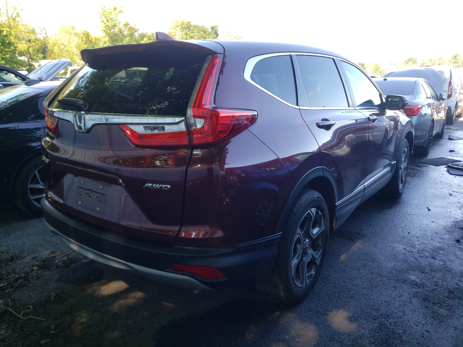 Photo 4 from auction – 2019 HONDA CR-V EX with VIN 2HKRW2H57KH613739