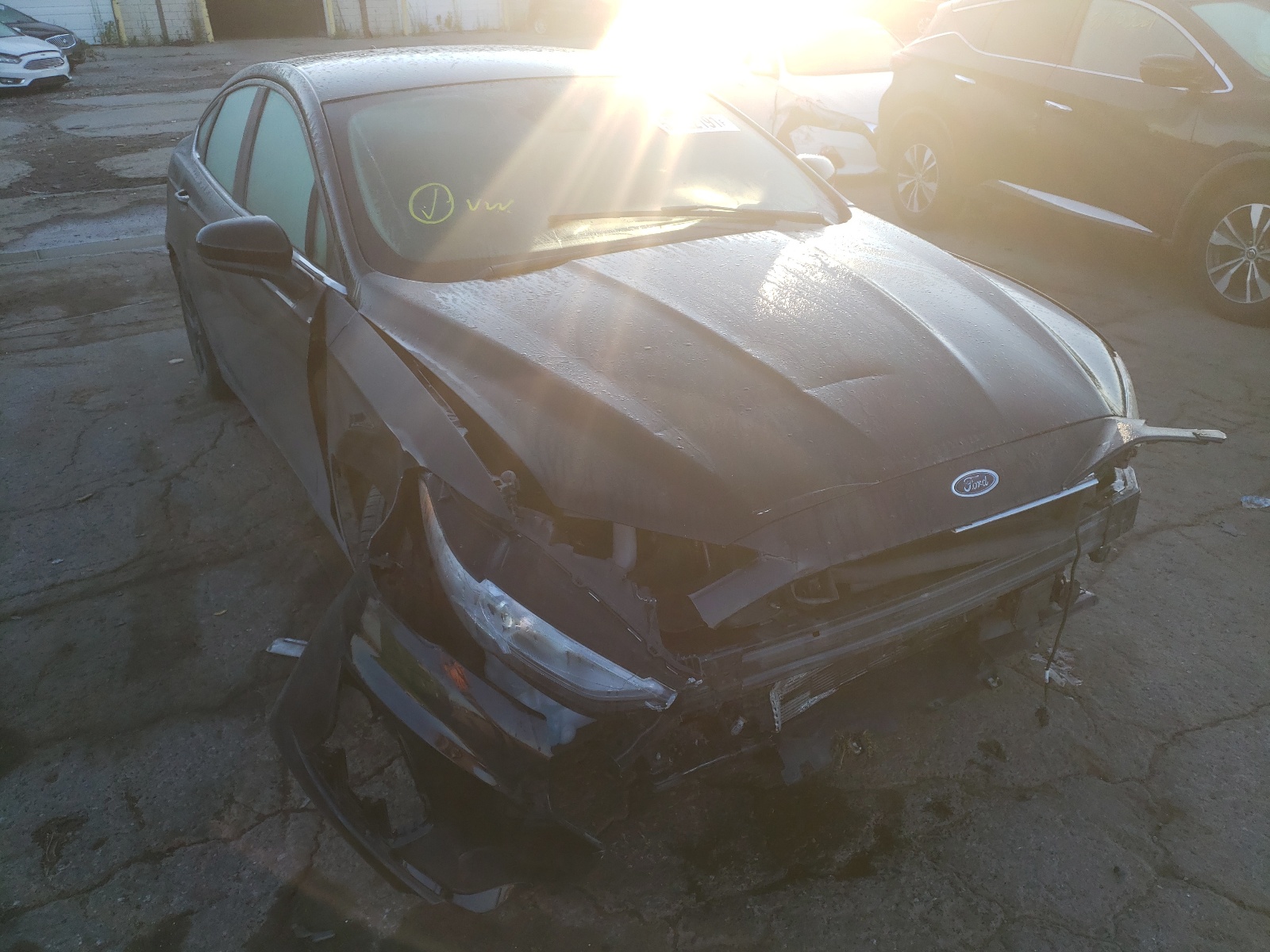 FORD FUSION SE 2019 with VIN 3FA6P0HD7KR215042 - Photo from auction