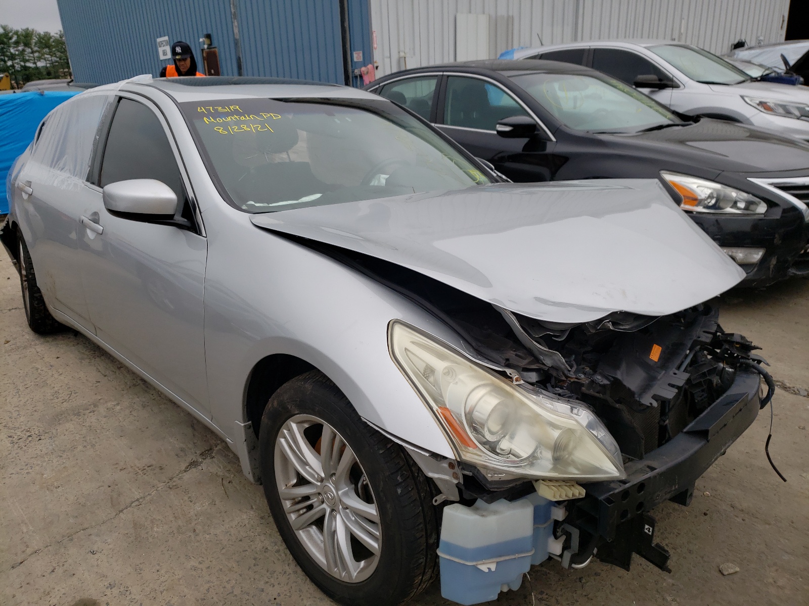 INFINITI G37 2011 with VIN JN1CV6AR0BM353805 - Photo from auction
