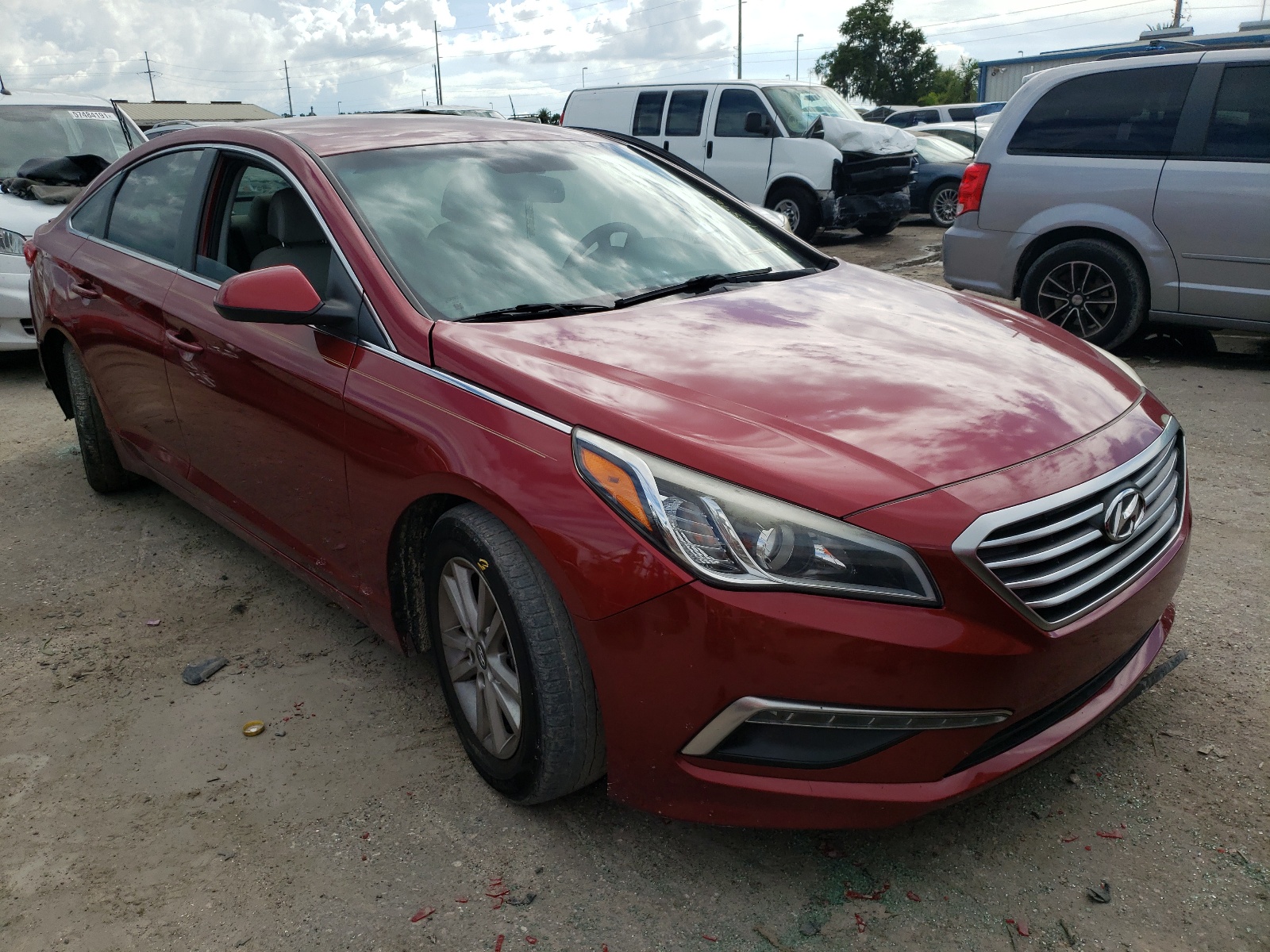 HYUNDAI SONATA 2015 with VIN 5NPE24AF6FH224265 - Photo from auction