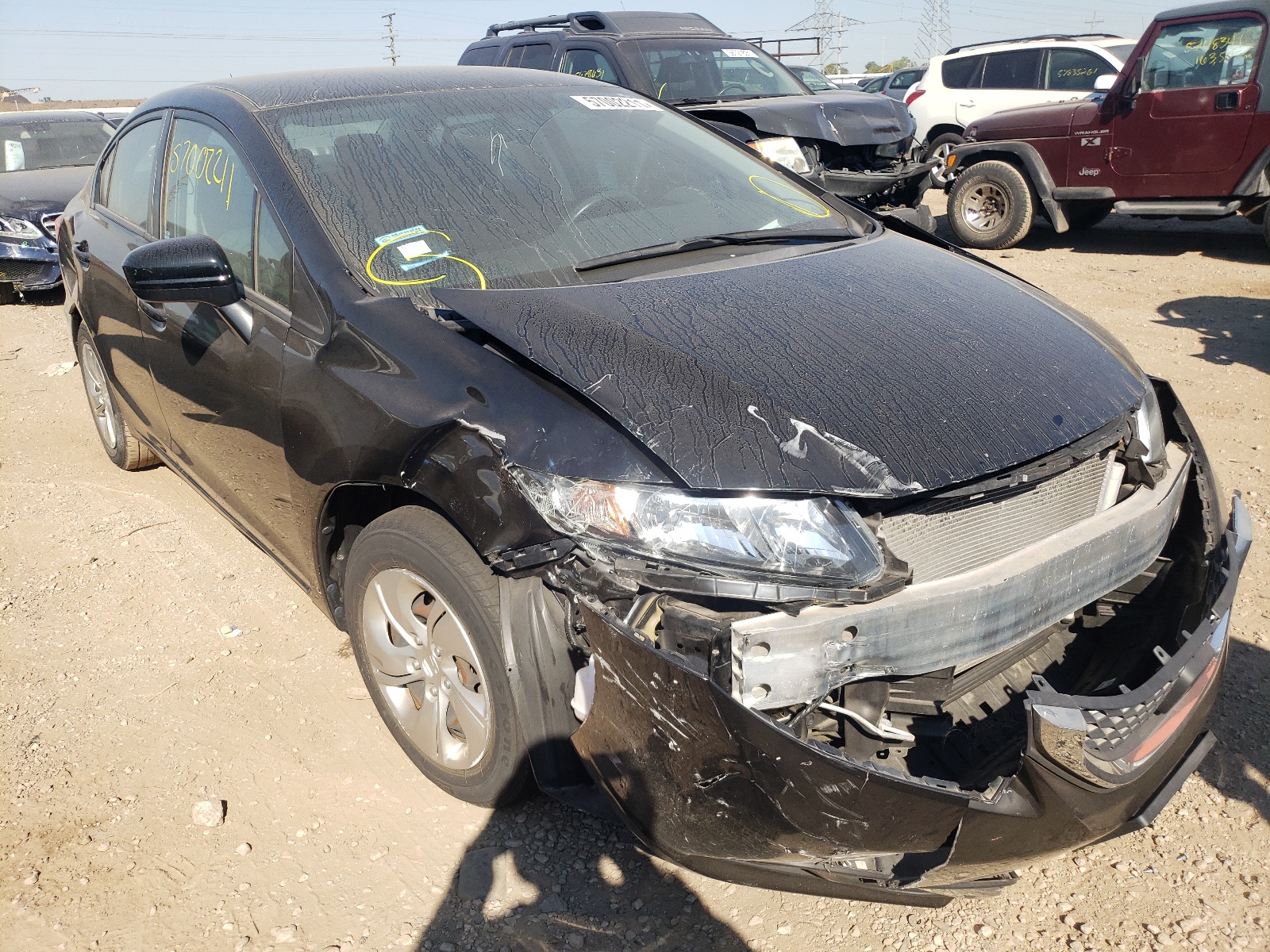 HONDA CIVIC LX 2015 with VIN 2HGFB2F52FH538577 - Photo from auction