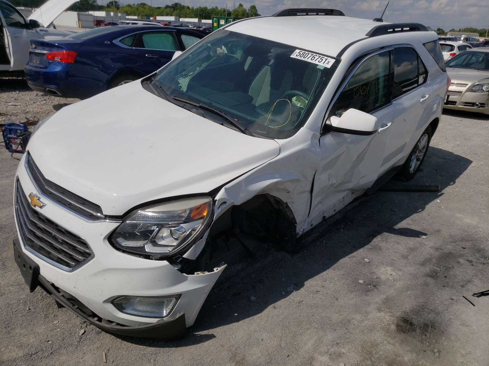 Photo 2 from auction – 2016 CHEVROLET EQUINOX LT with VIN 2GNALCEK6G6126900
