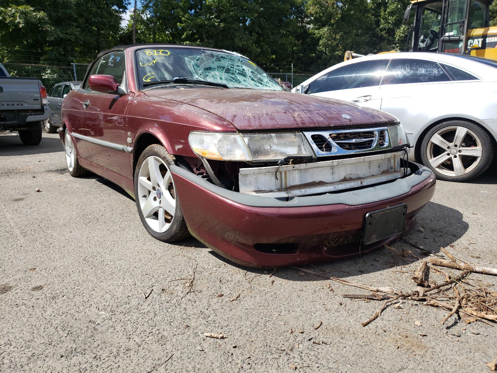 SAAB 9-3 SE 2003 with VIN YS3DF78K837003716 - Photo from auction