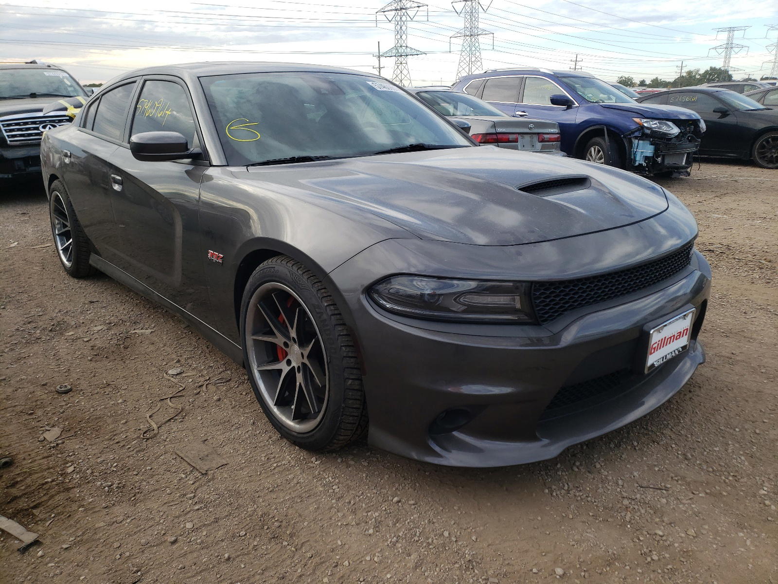 DODGE CHARGER SR 2018 with VIN 2C3CDXEJ5JH289308 - Photo from auction
