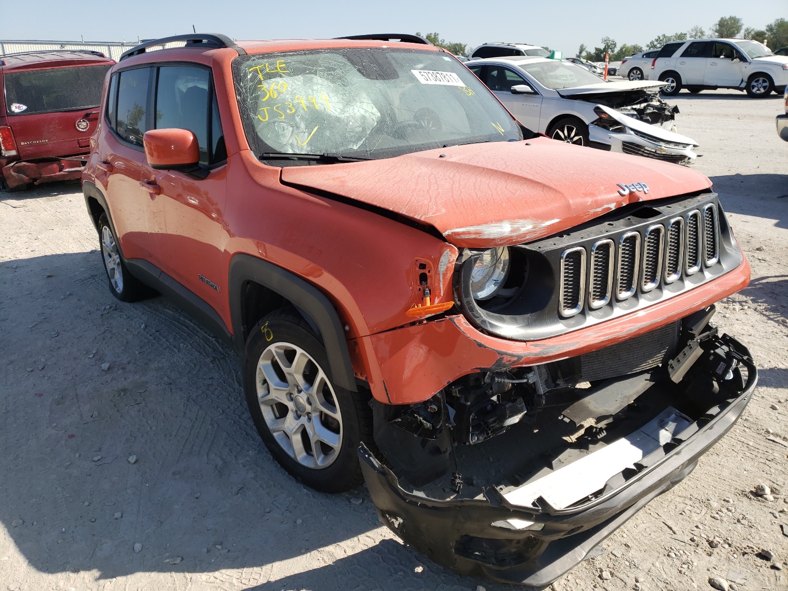 JEEP RENEGADE L 2018 with VIN ZACCJABB0JPJ53999 - Photo from auction