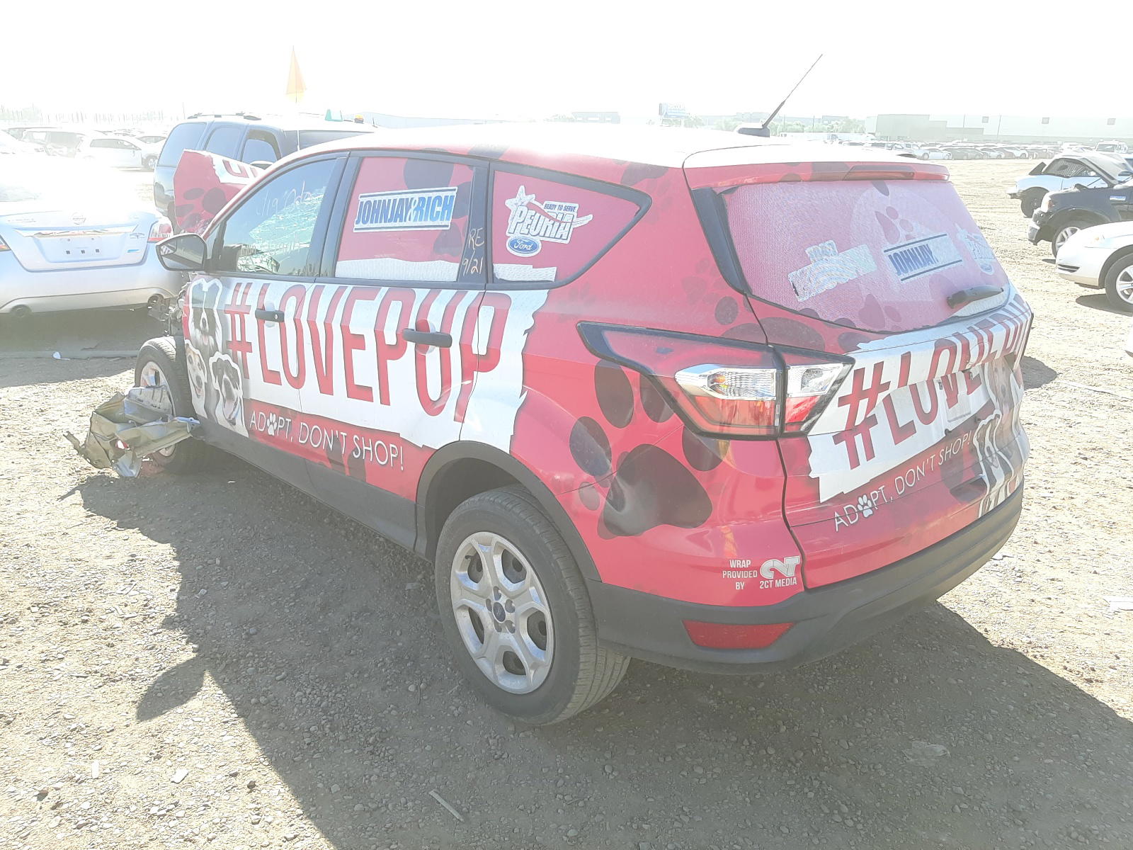 Photo 3 from auction – 2018 FORD ESCAPE S with VIN 1FMCU0F75JUA24418