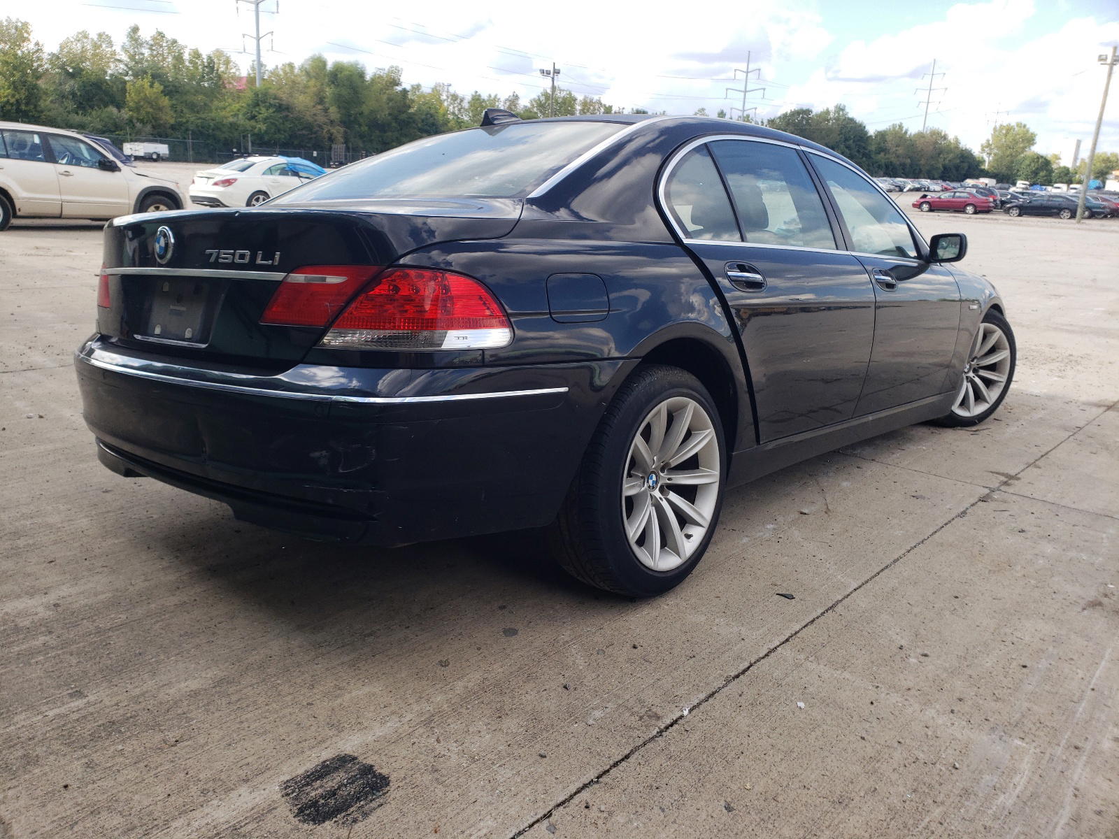 Photo 4 from auction – 2007 BMW 750 with VIN WBAHN83557DT77109