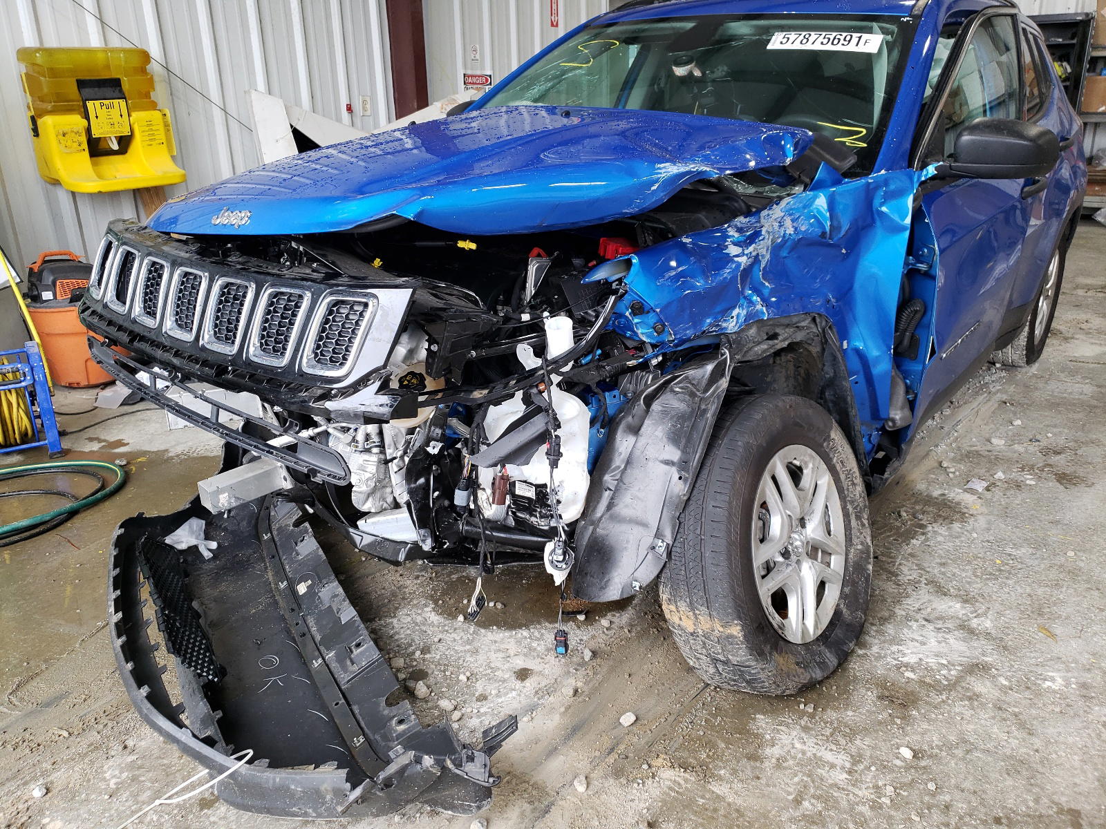 Photo 9 from auction – 2021 JEEP COMPASS SP with VIN 3C4NJCAB5MT508512