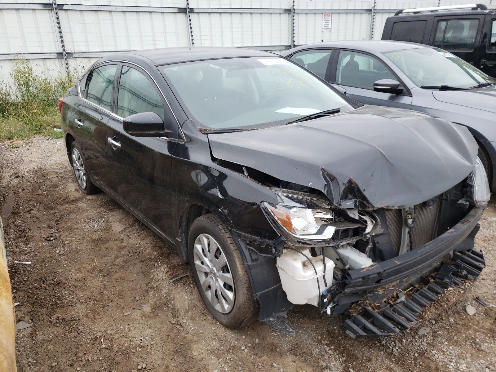 NISSAN SENTRA S 2017 with VIN 3N1AB7AP3HY374609 - Photo from auction