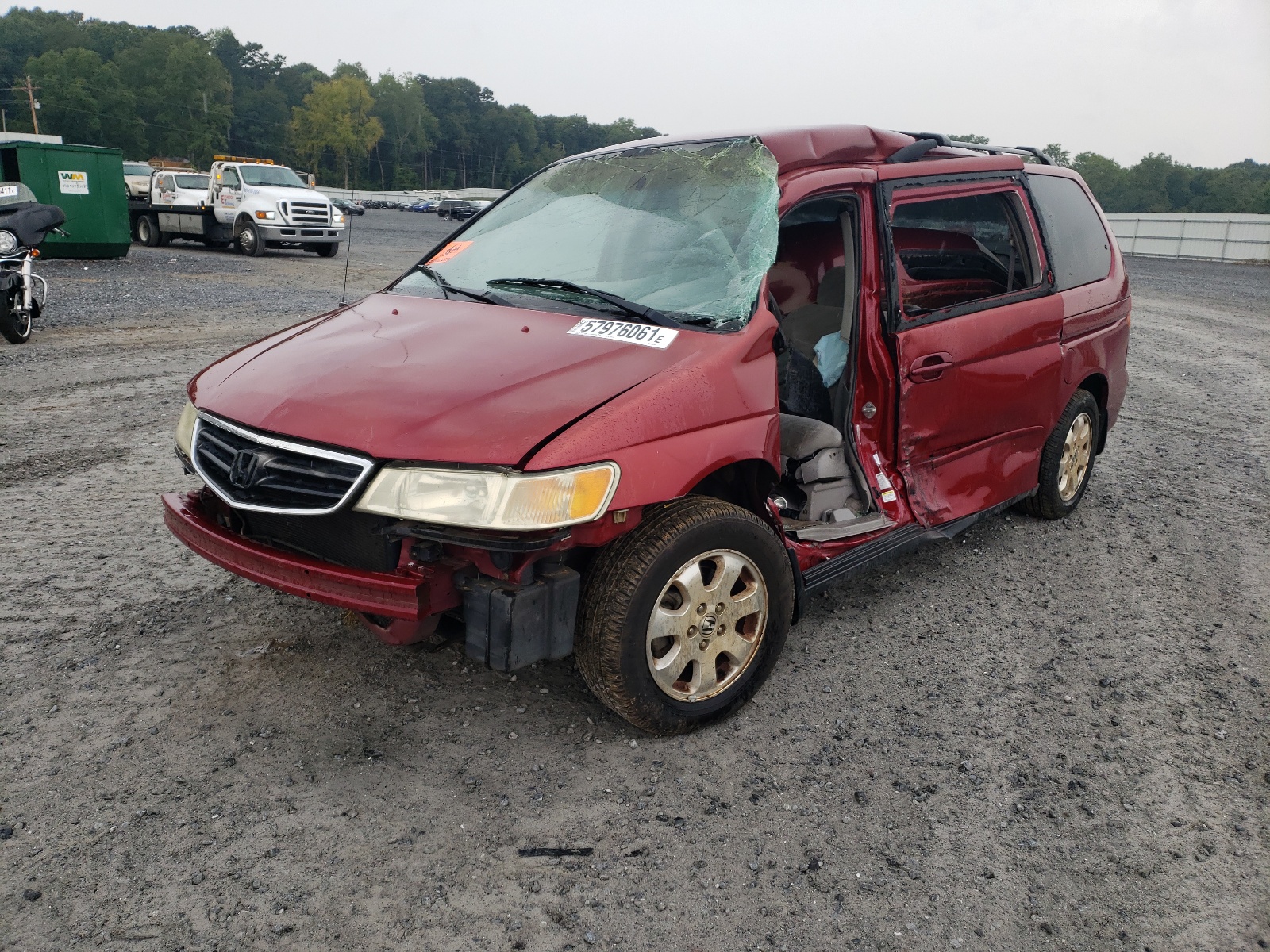 Photo 2 from auction – 2002 HONDA ODYSSEY EX with VIN 5FNRL18682B056754
