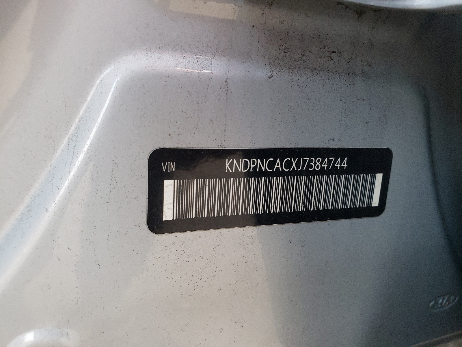 Photo 10 from auction – 2018 KIA SPORTAGE E with VIN KNDPNCACXJ7384744