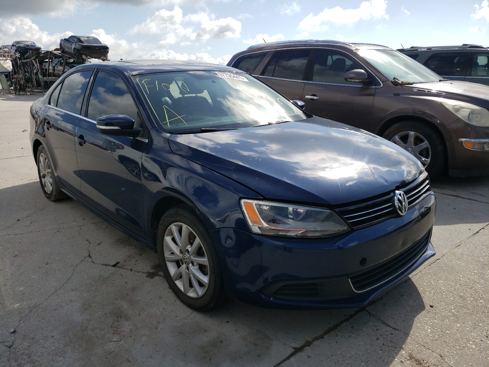 VOLKSWAGEN JETTA SE 2014 with VIN 3VWD07AJ2EM411287 - Photo from auction