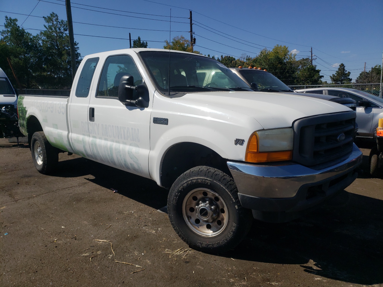 FORD F250 SUPER 2001 with VIN 1FTNX21L11EB95617 - Photo from auction