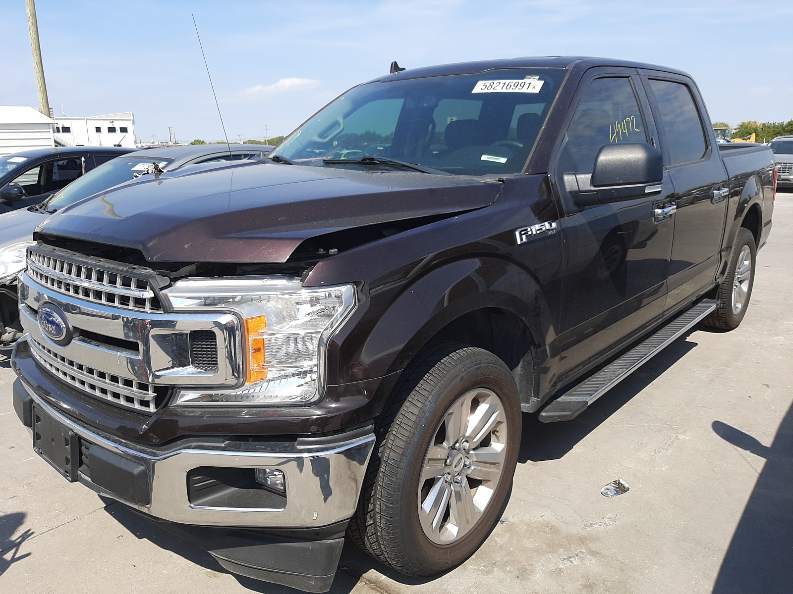 Photo 2 from auction – 2018 FORD F150 SUPER with VIN 1FTEW1C5XJKC79352